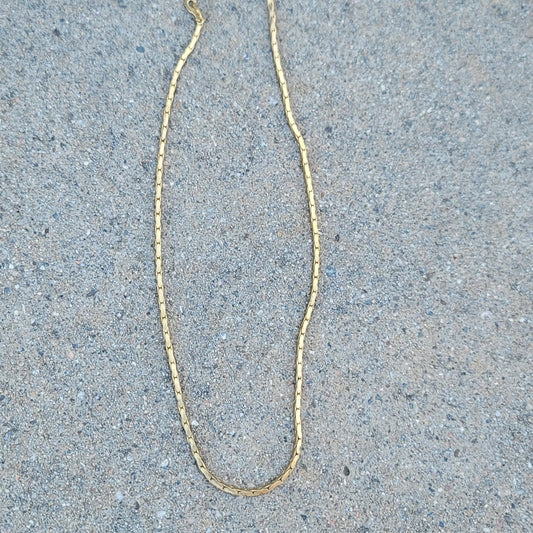 18" Vtg 14k GP Gold Plated Necklace