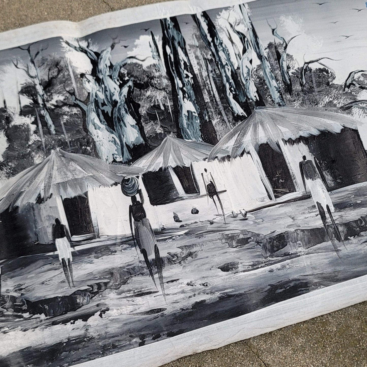 Custom Canvas Oil Painting Ghana West Africa