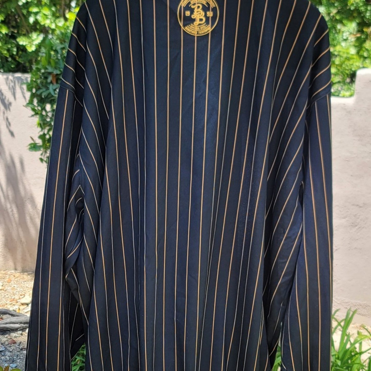 Vtg BAD BOY Pinstriped Track Jacket