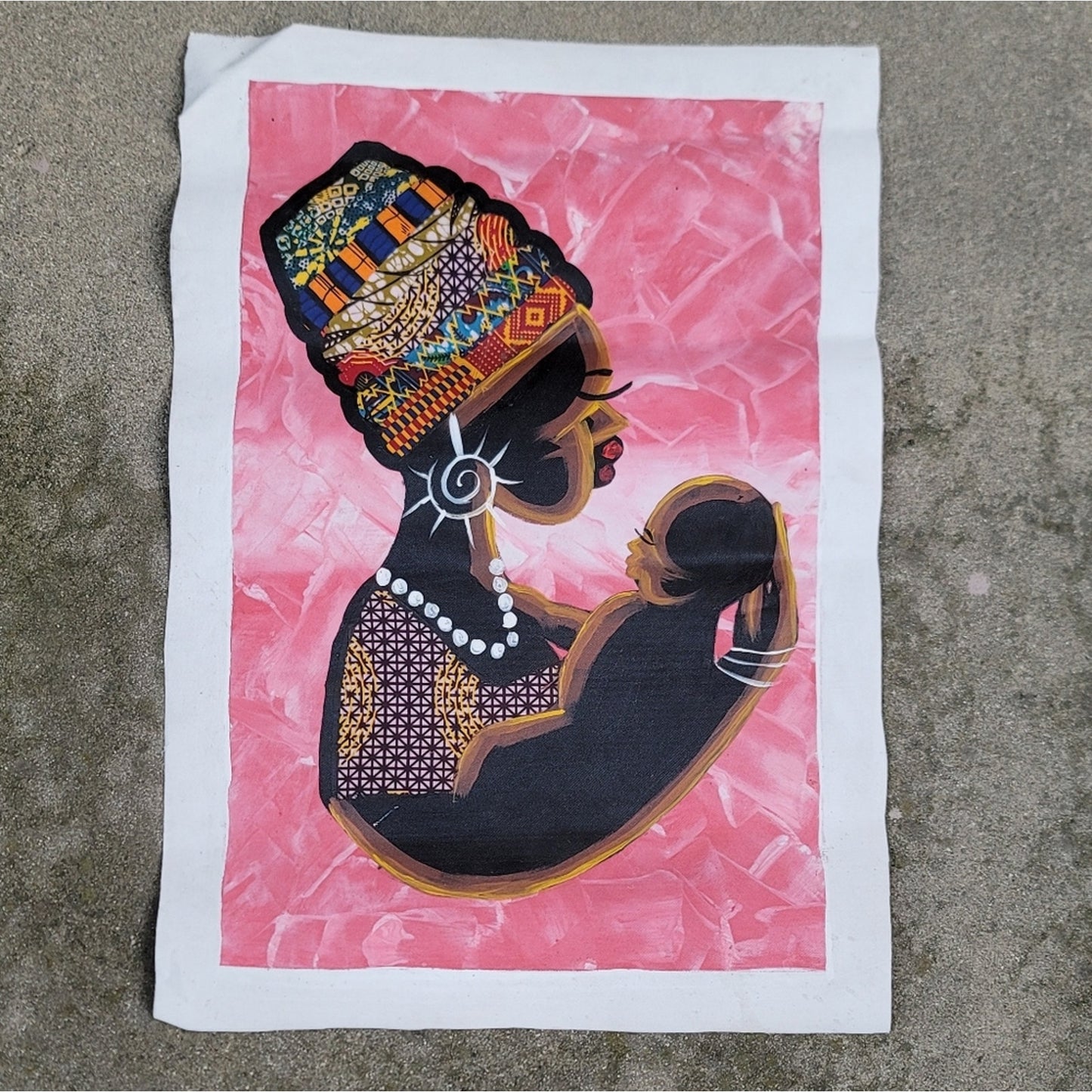 Custom Canvas Oil Painting Ghana West Africa