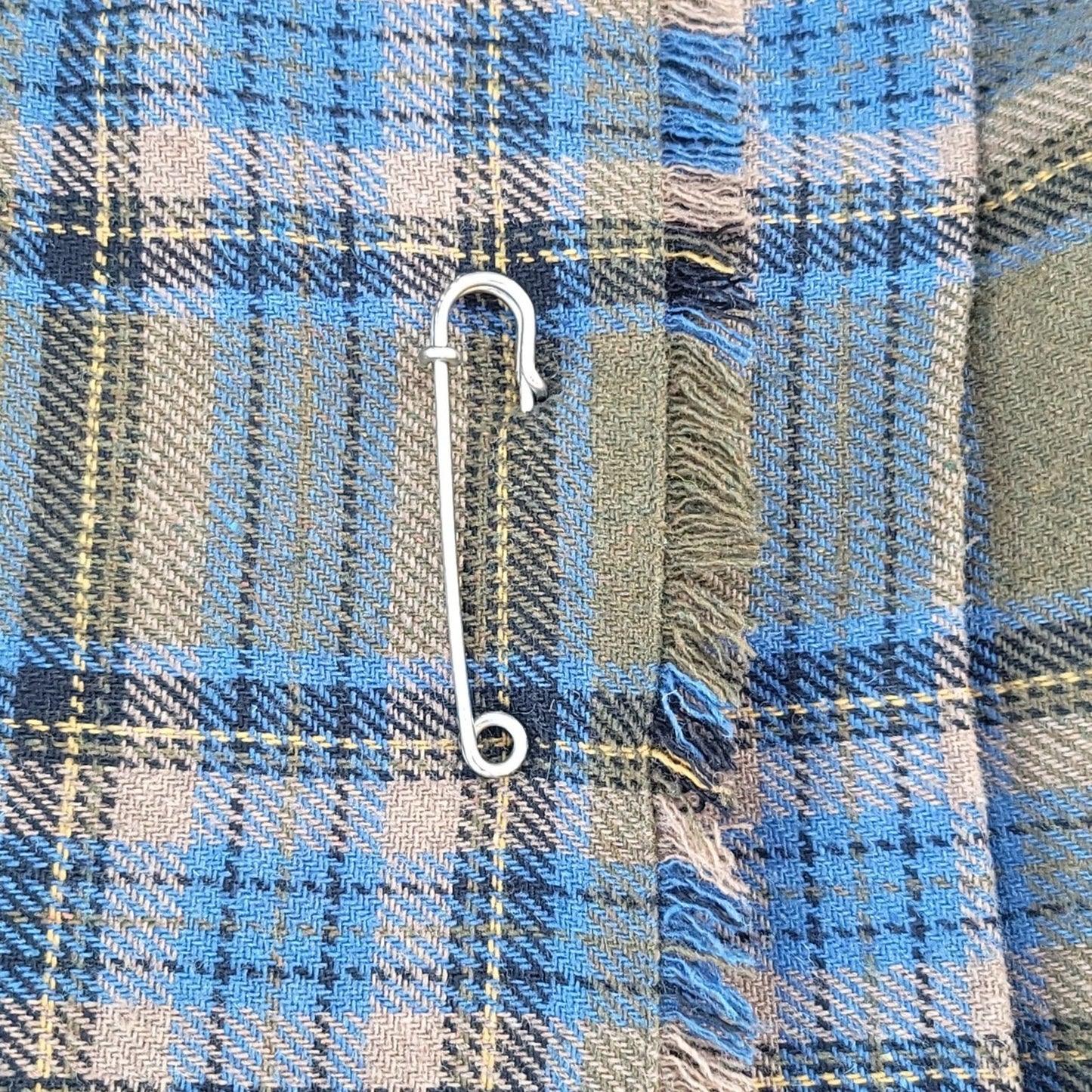 Vtg Debenhams Wool Blend Plaid Pleated Skirt