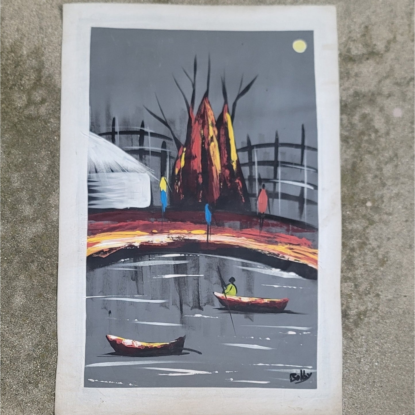 Custom Canvas Oil Painting Ghana West Africa