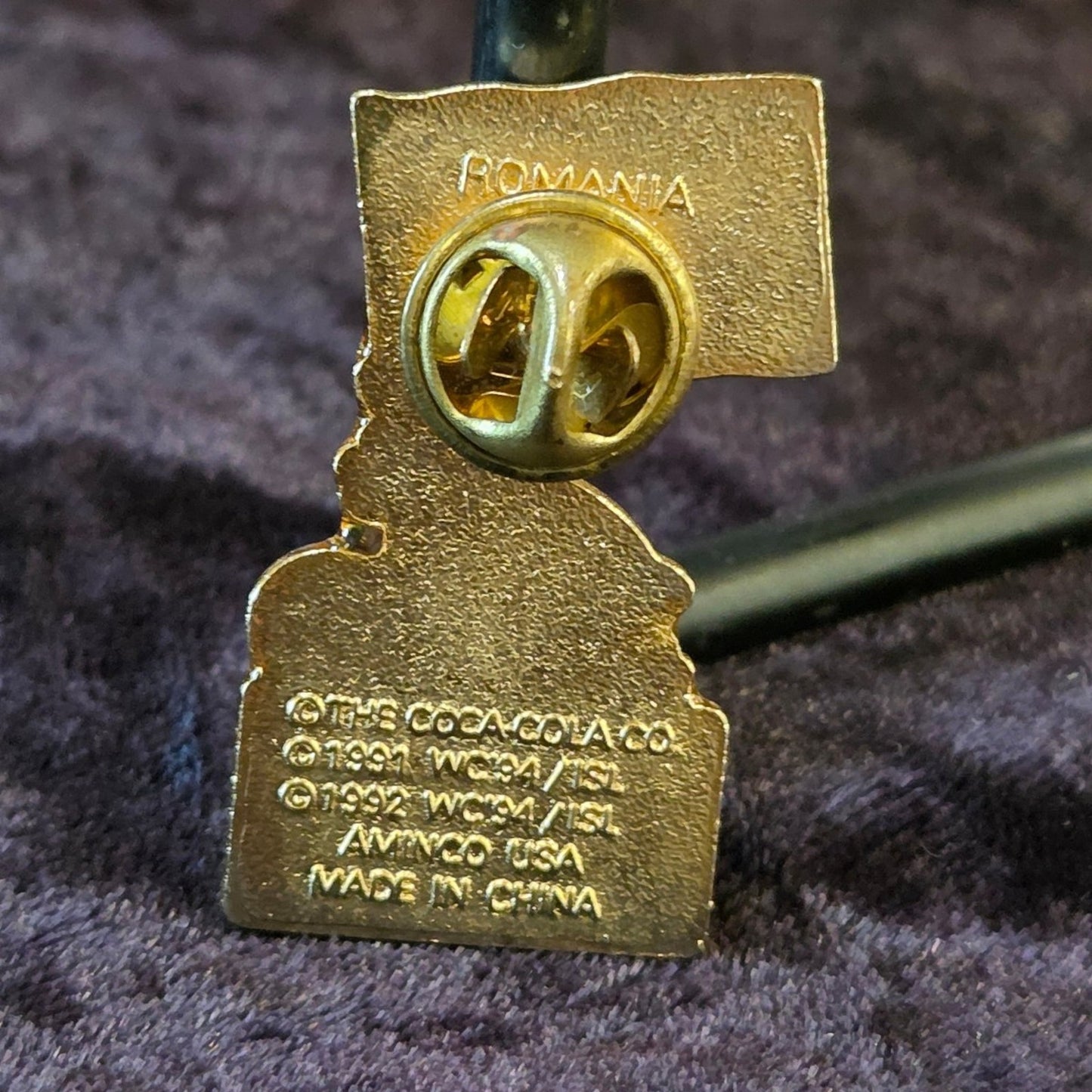 Vtg 1994 Coca-Cola ROMANIA World Cup Soccer Pin