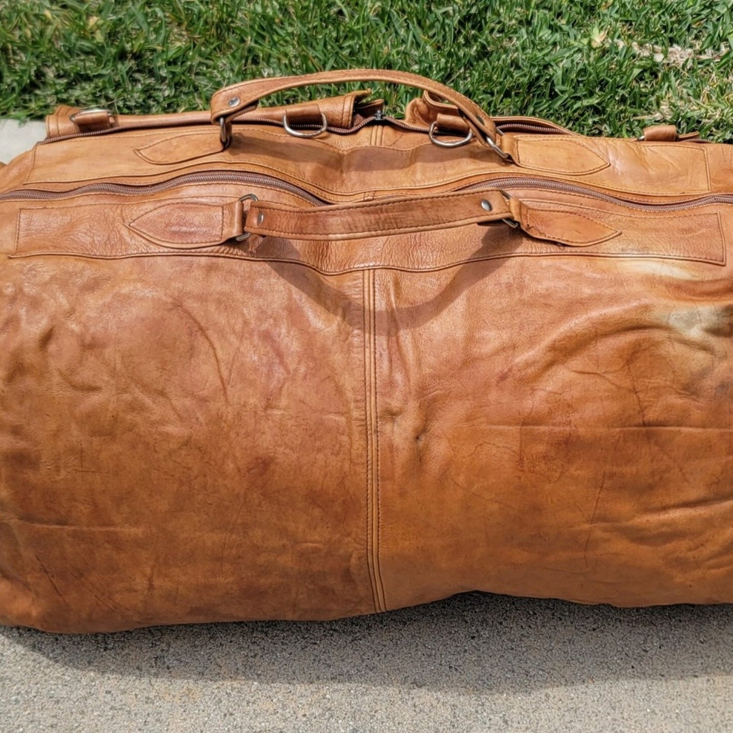 Vtg Karla Bolsas Suede Duffle Crossbody Bag Combo