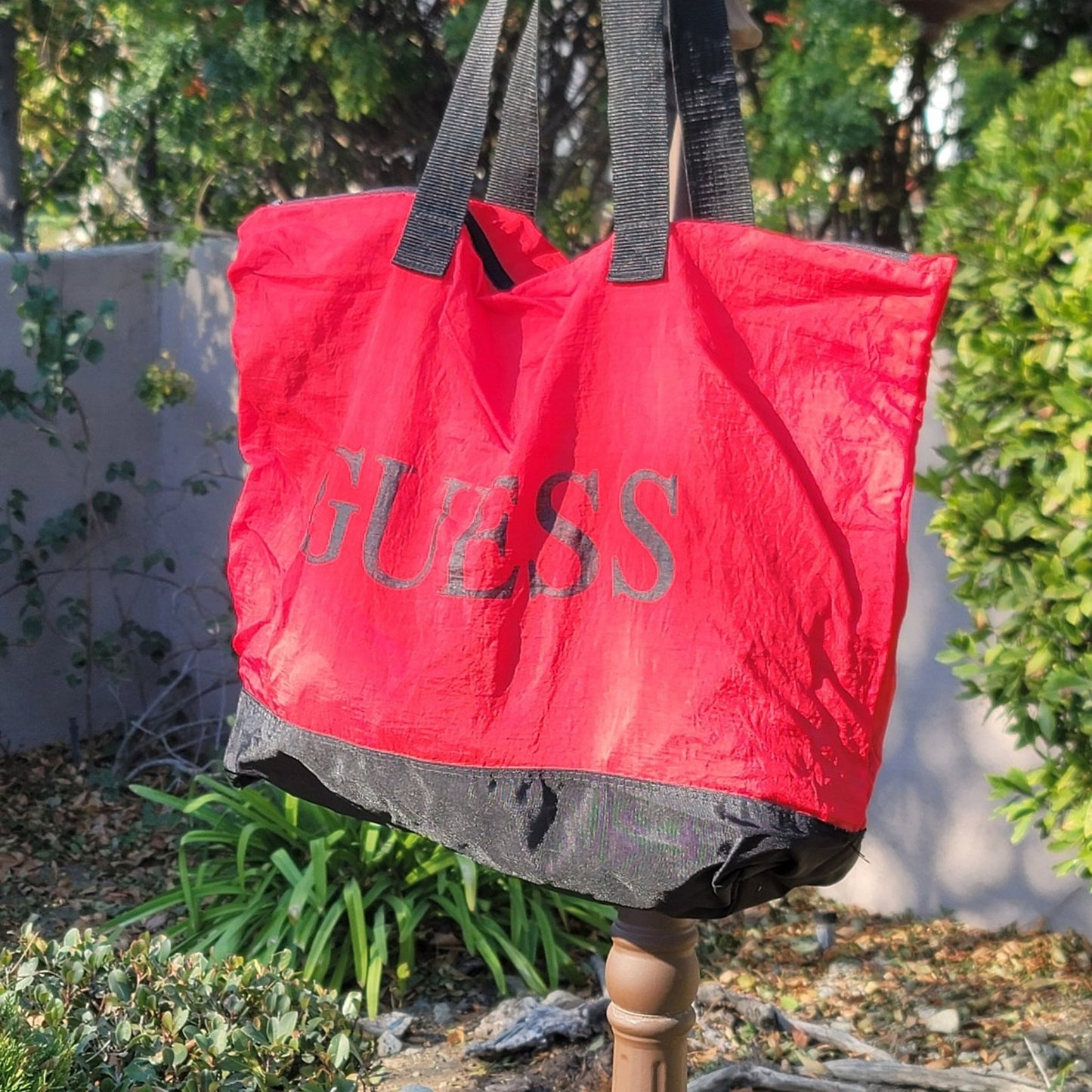 Vtg GUESS Tote Shoulder Bag