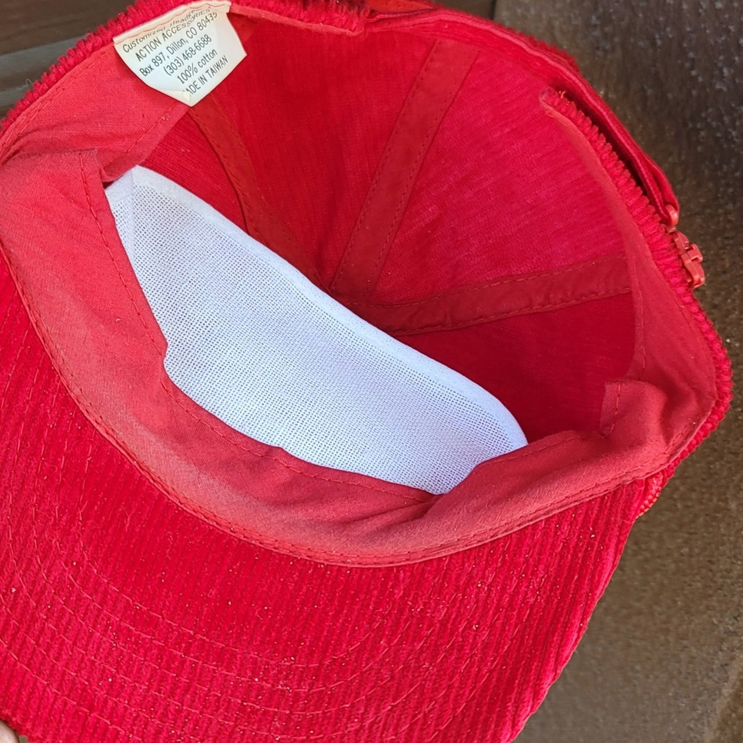 Vtg Vail International Olympics Skiing Corduroy Hat