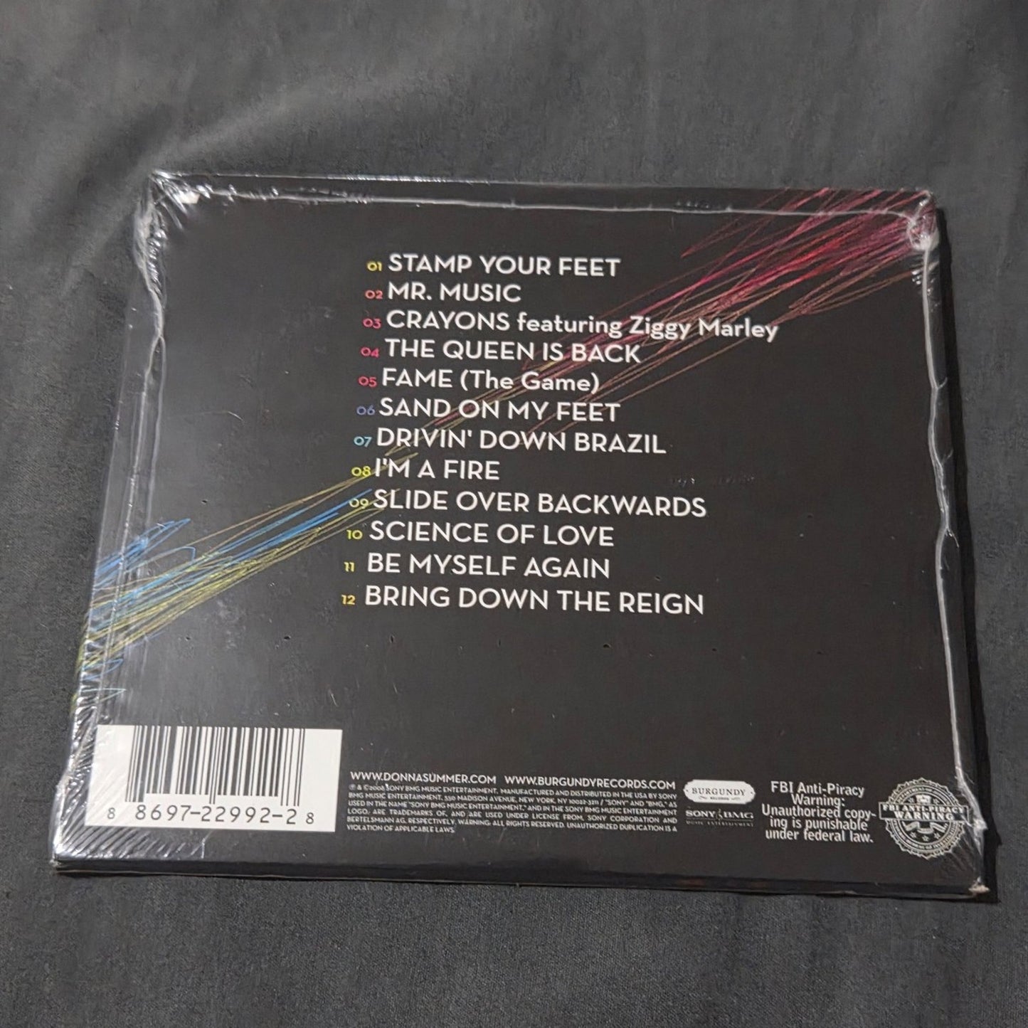 Donna Summers CRAYONS CD w/HYPE STICKER