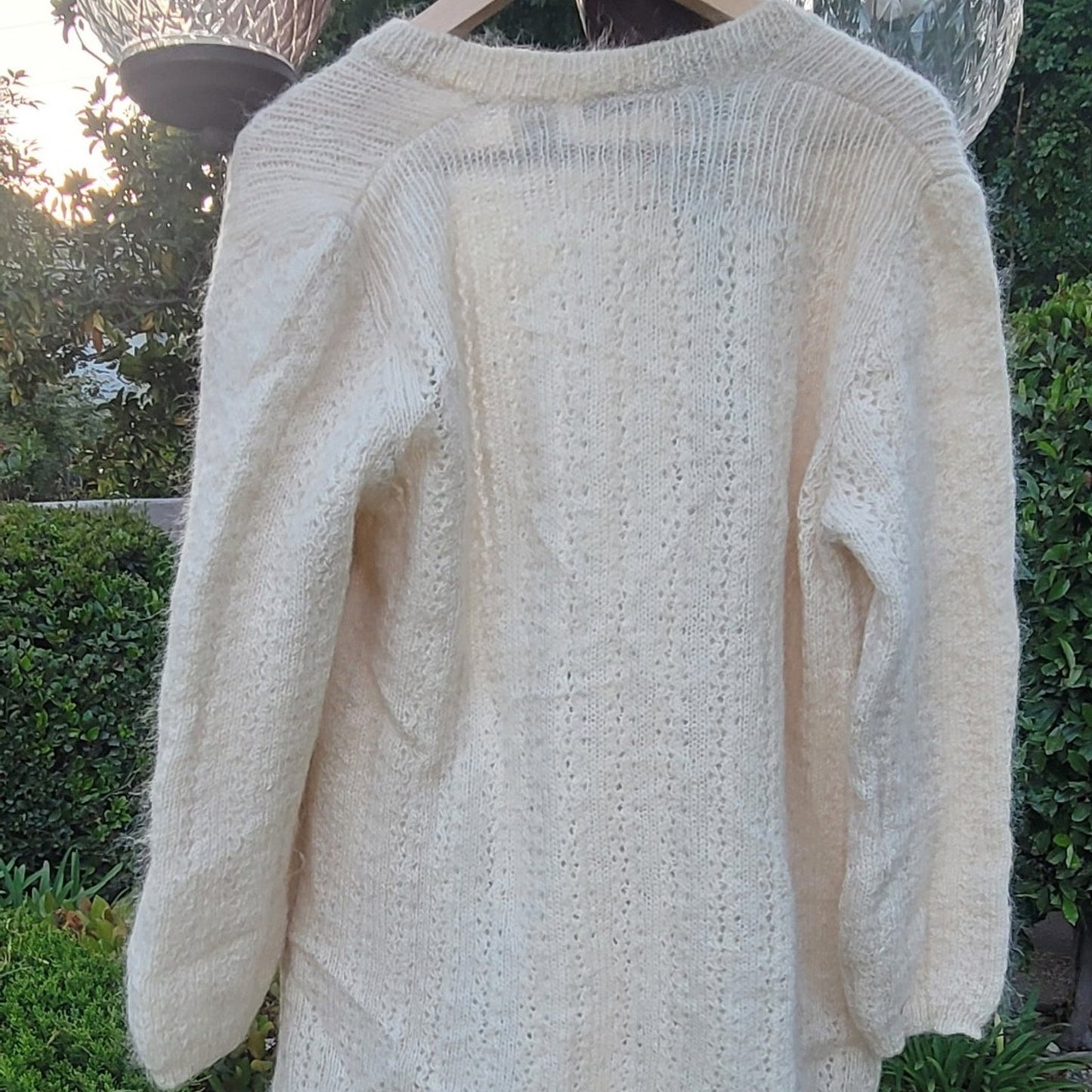 Vtg The Broadway Open Front Cardigan Sweater Made In Italy