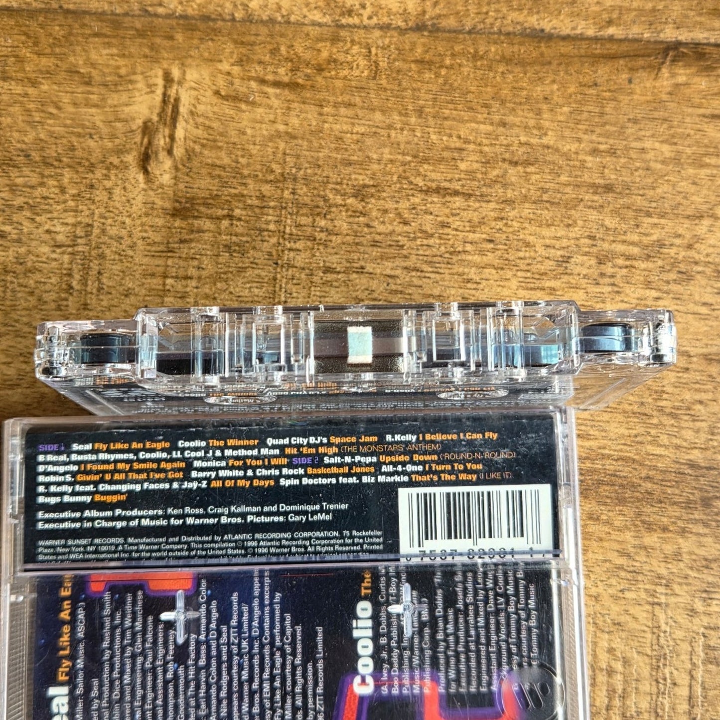 Vtg 1996 Space Jam Soundtrack Cassette Tape Michael Jordan Bugs Bunny