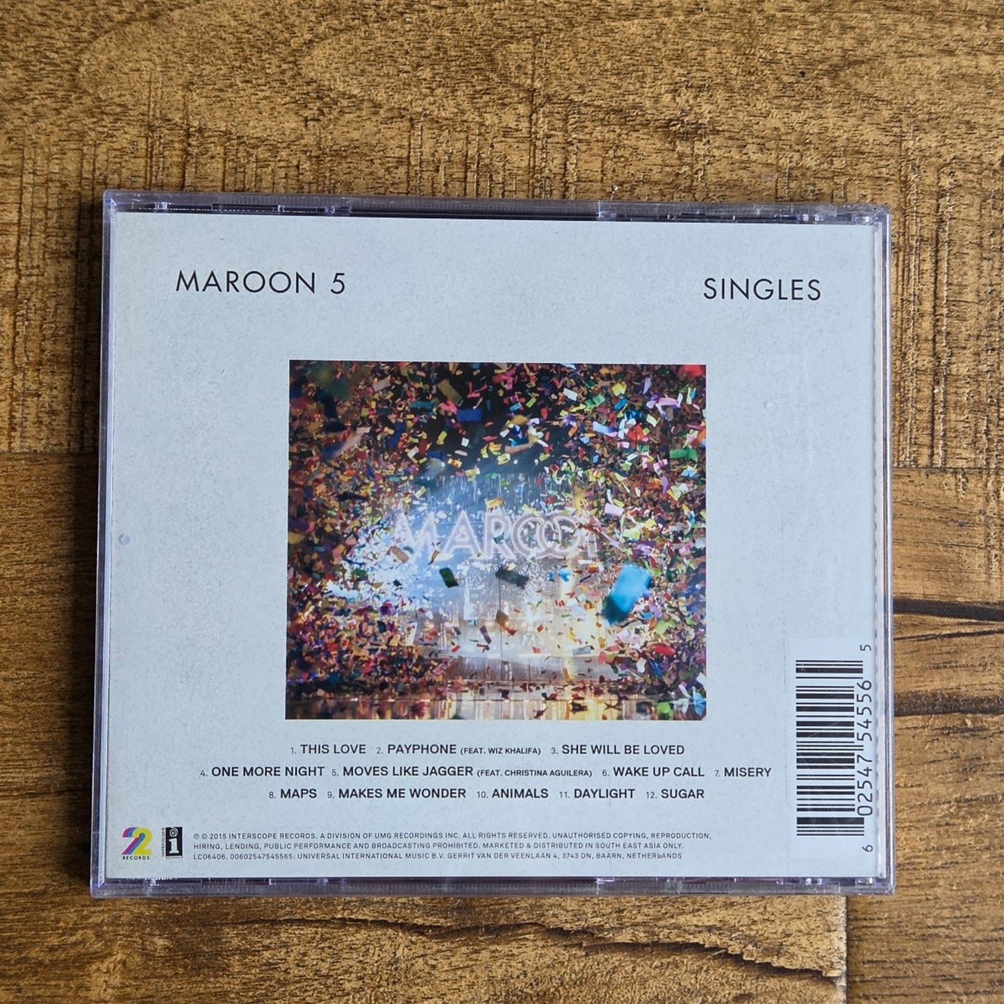 Maroon 5 SINGLES CD Netherlands Import
