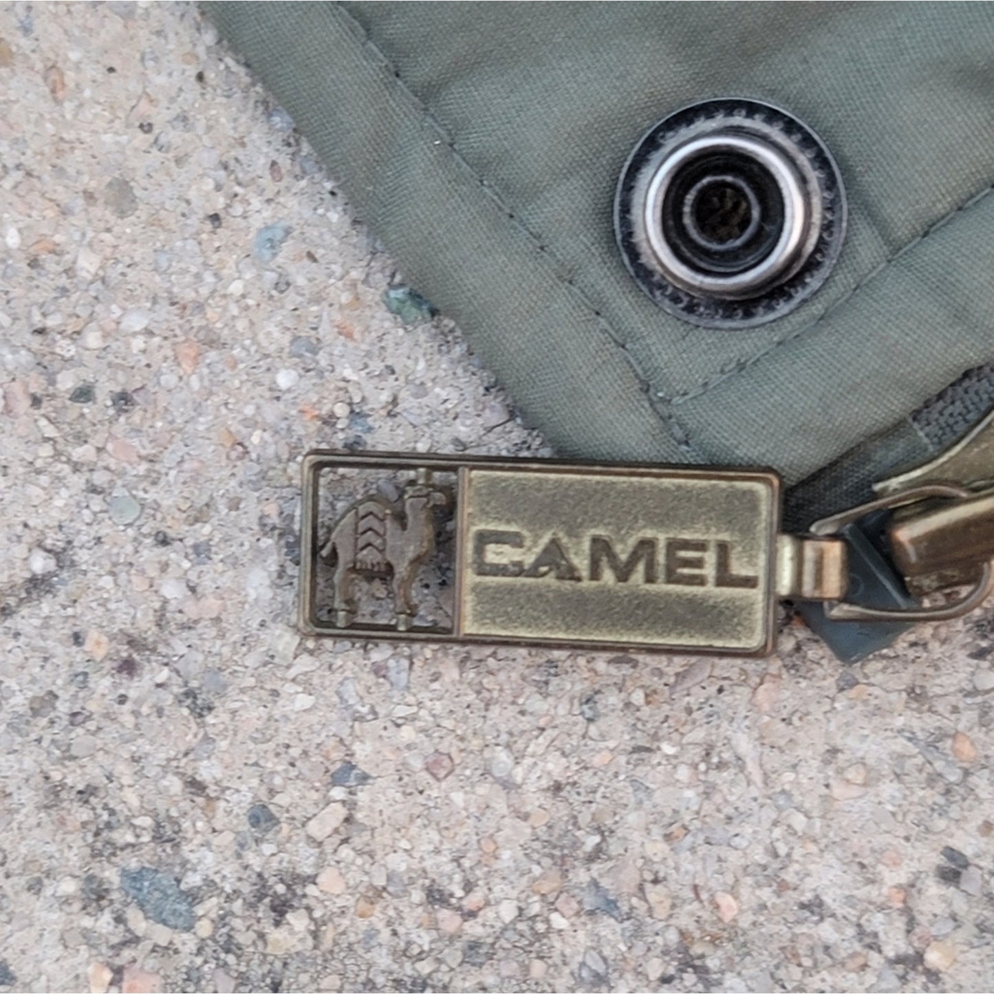 Vtg Camel Aircrews Only Goose down Feathers Aviator Bomber Jacket