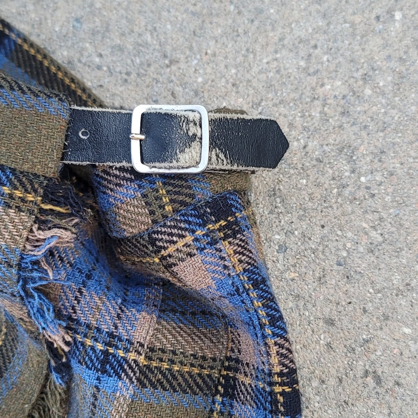 Vtg Debenhams Wool Blend Plaid Pleated Skirt