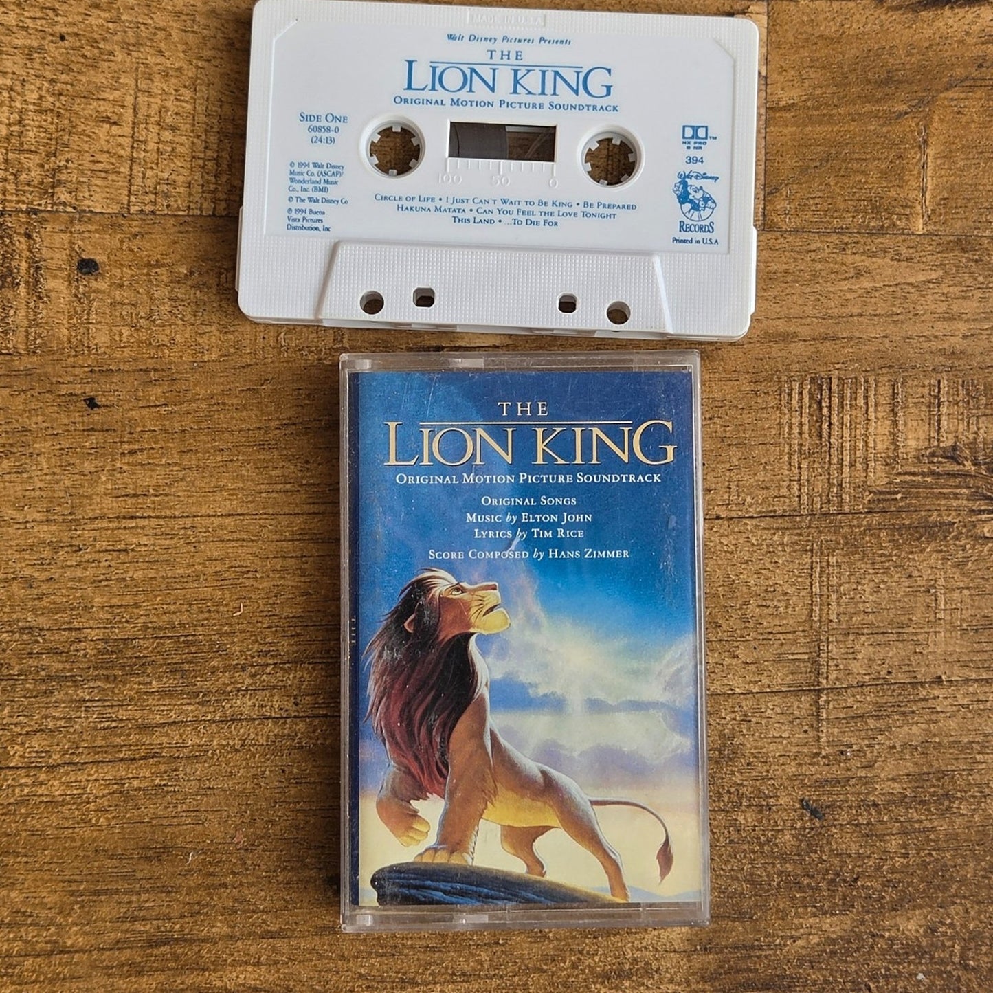 Vtg 1994 The Lion King Original Movie Soundtrack Cassette Tape