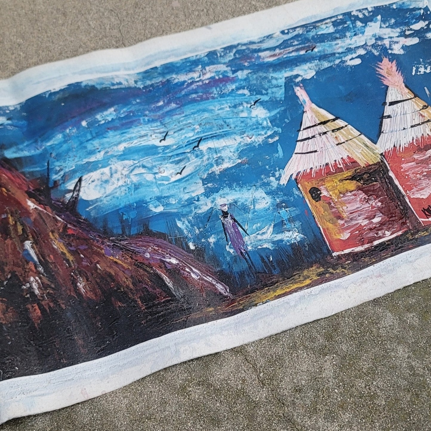 Custom Canvas Oil Painting Ghana West Africa