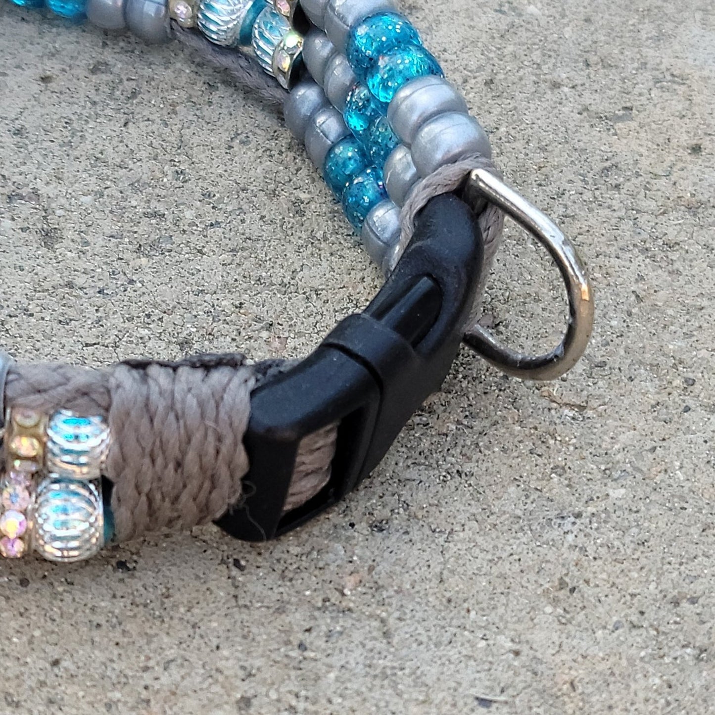 Custom Handmade Beaded Bling Dog Collar