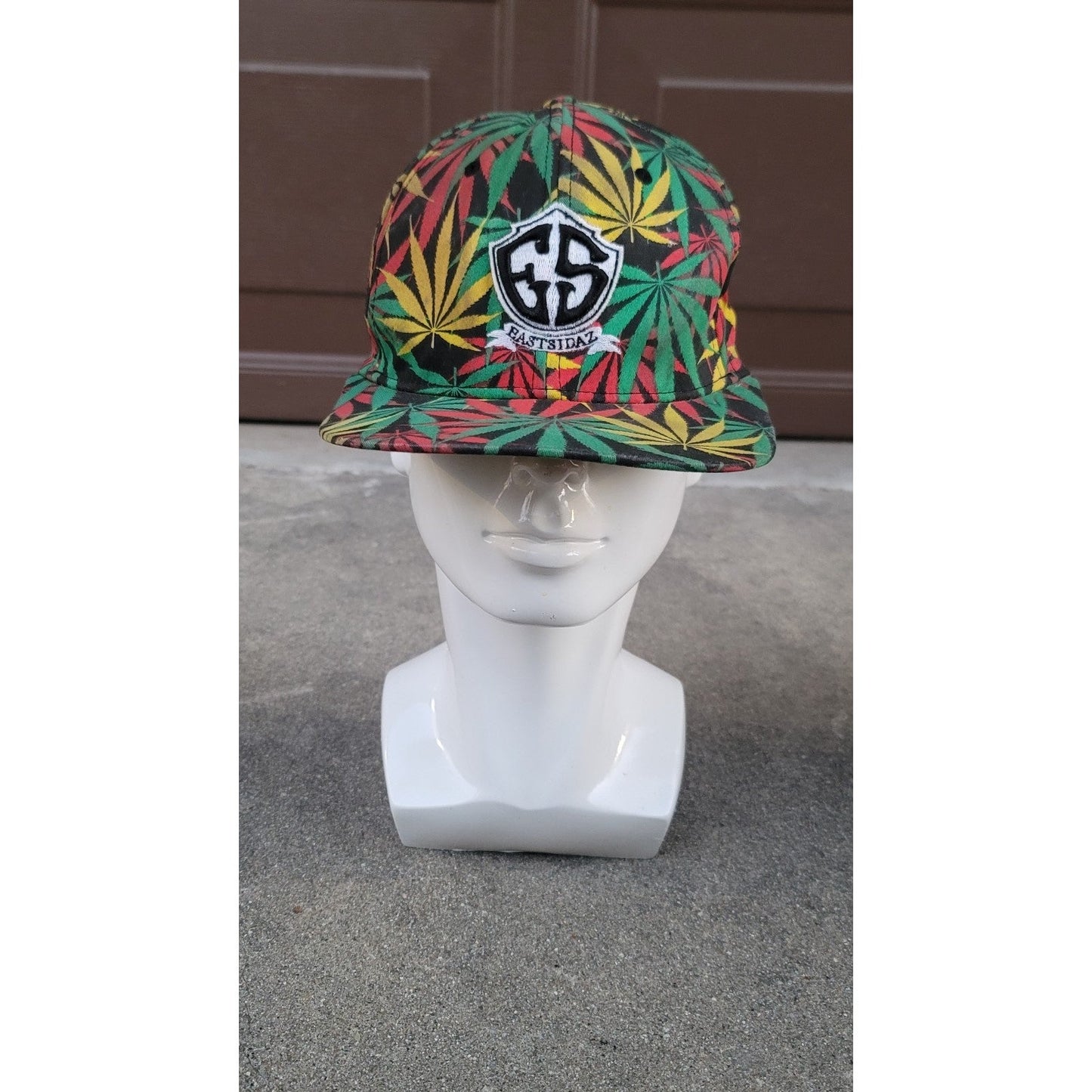 Vtg Eastidaz Mary Jane Weed Leaf Snapback Hat Snoop Dogg Tray Dee Goldie Loc