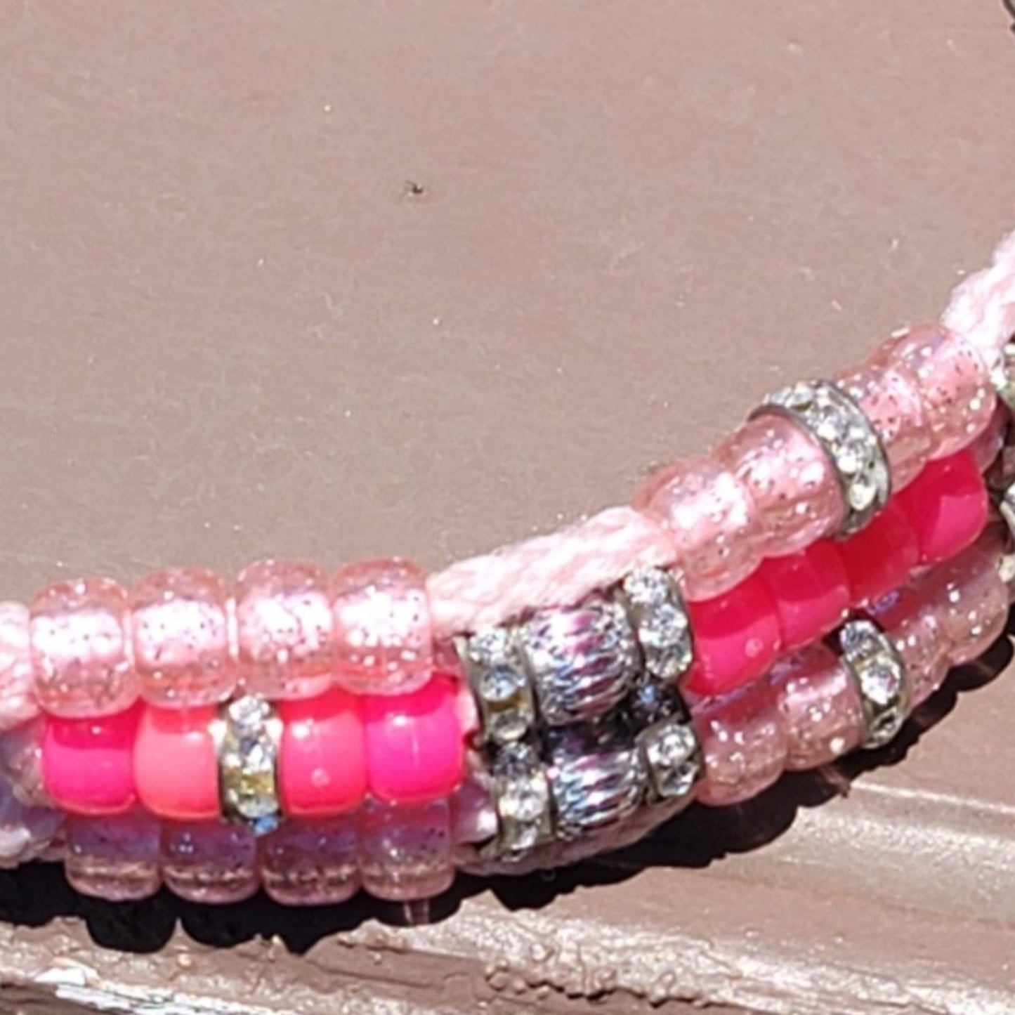 Custom Handmade Beaded Bling Dog Collar
