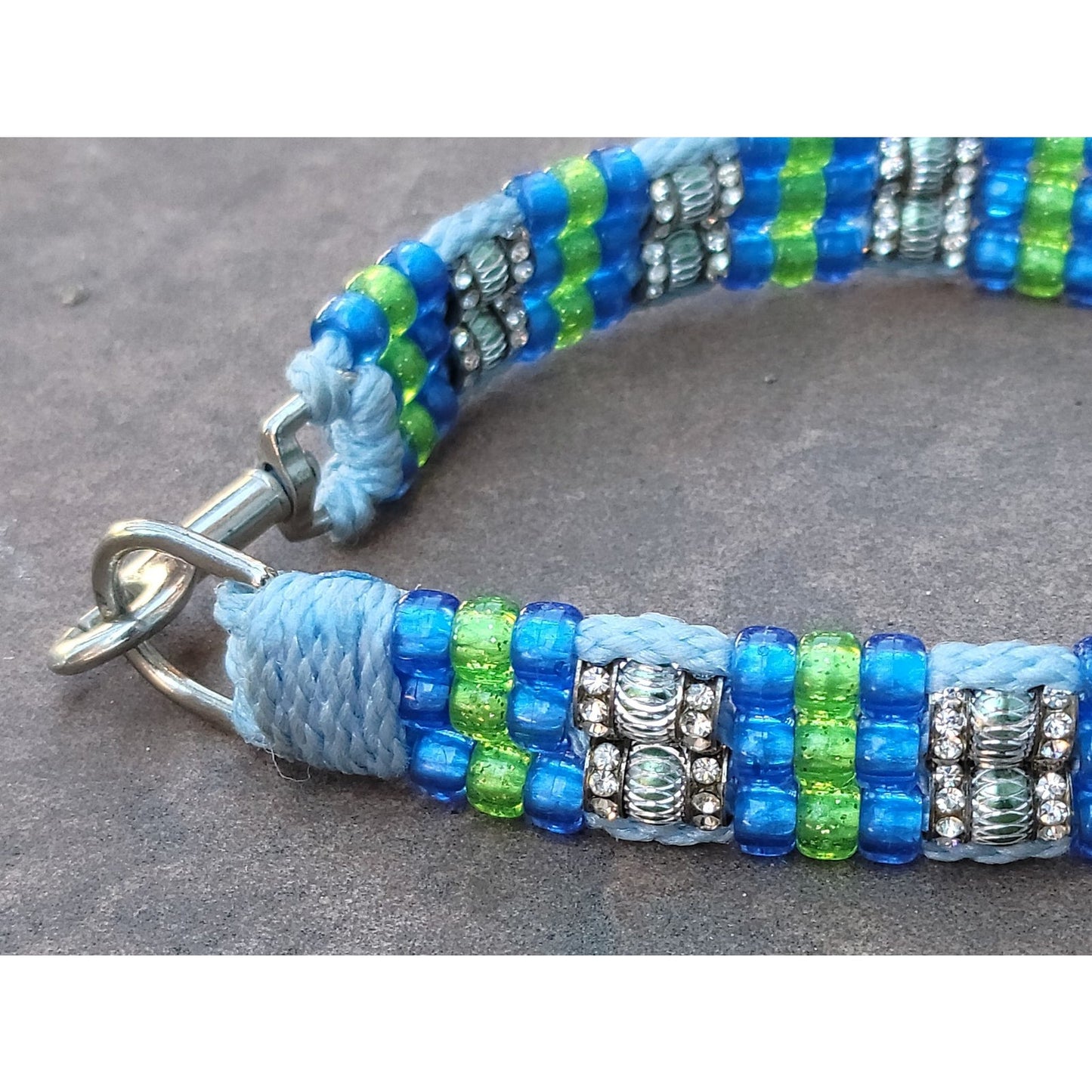 Custom Handmade Beaded Bling Dog Collar