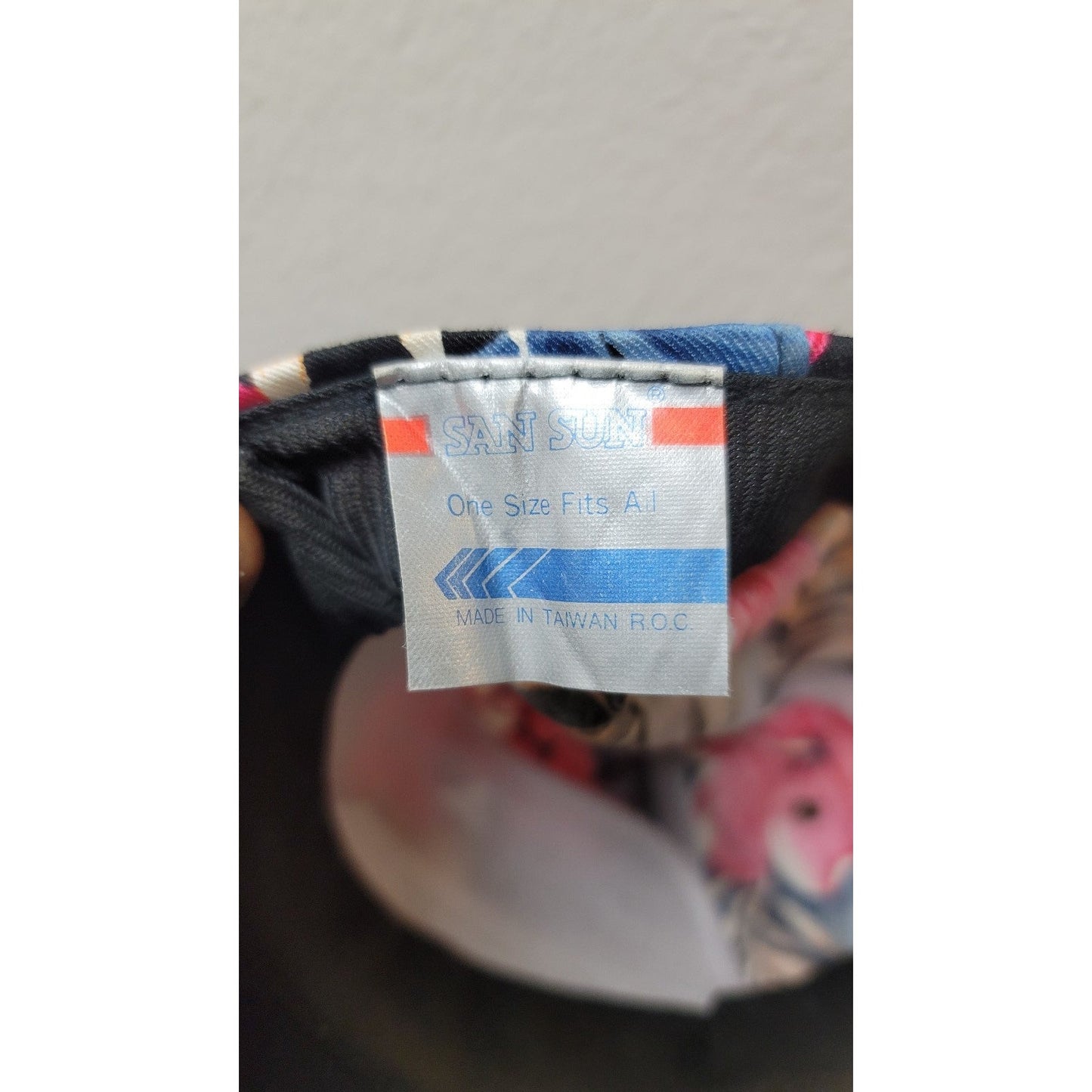Vtg Weber's Floral Snapback Hat w/Rope