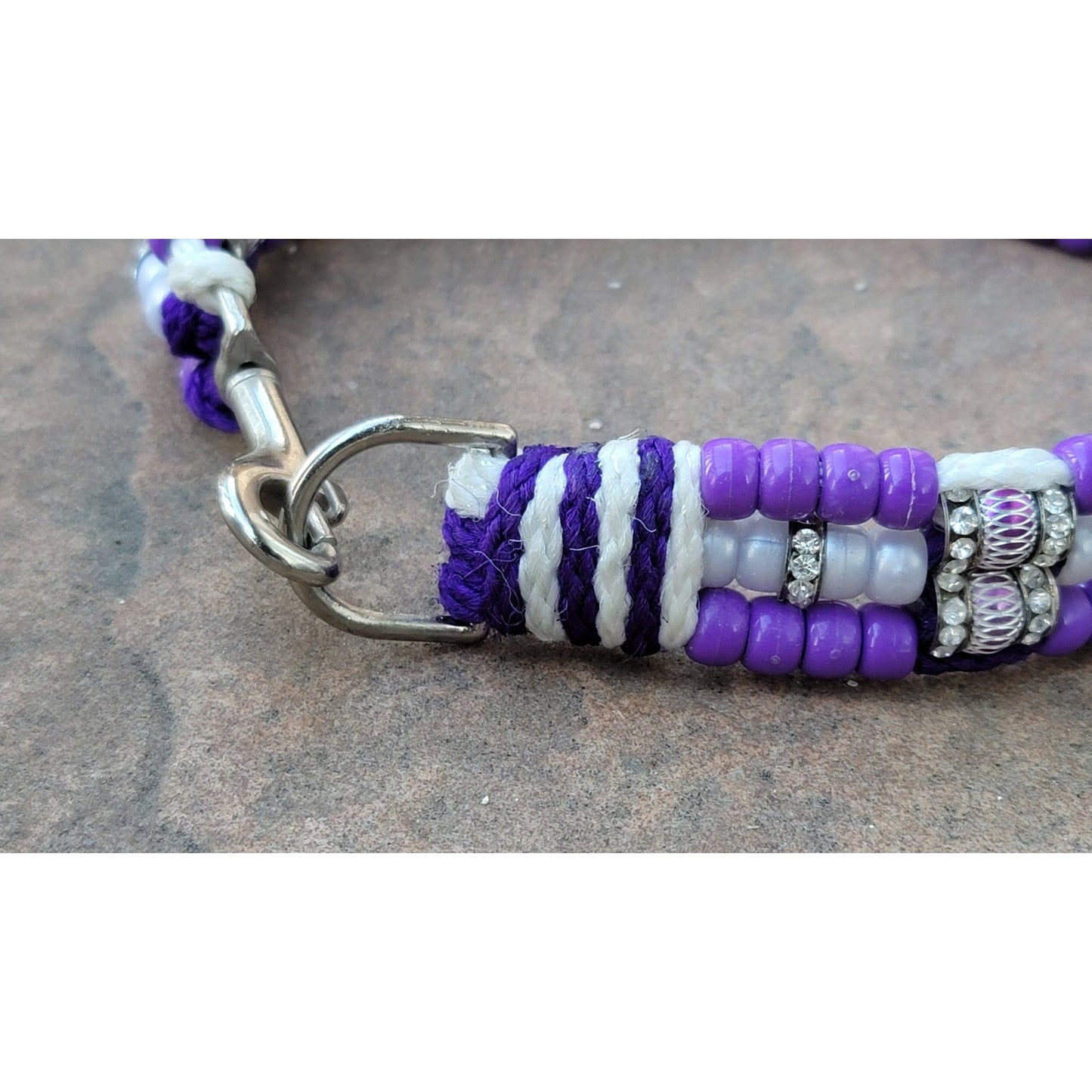 Custom Handmade Beaded Bling Dog Collar