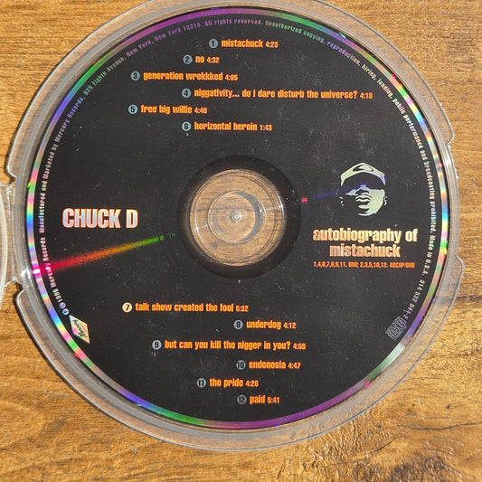 Vtg 1996 Chuck D Autobiography of Mistachuck (Carlton Ridenhour) RAP HIP HOP