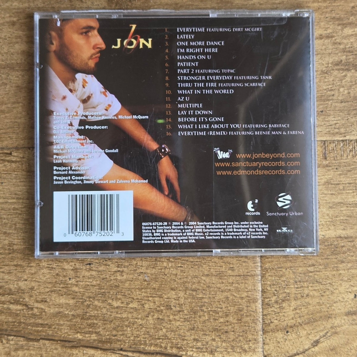 Vtg 2004 Jon B Stronger Everyday CD