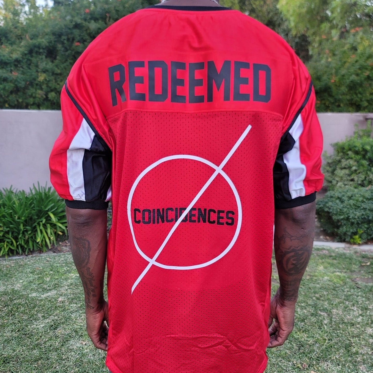 Continual Coincidences Brand Upcycled Vintage Football Jersey REDEEMED