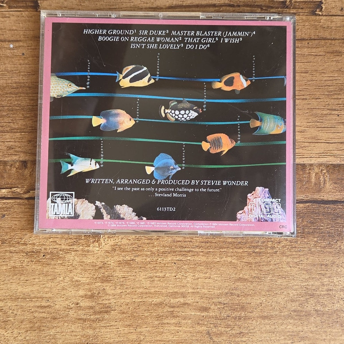 Vtg 1982 Stevie Wonder's Original Musiquarium I, Volume II CD