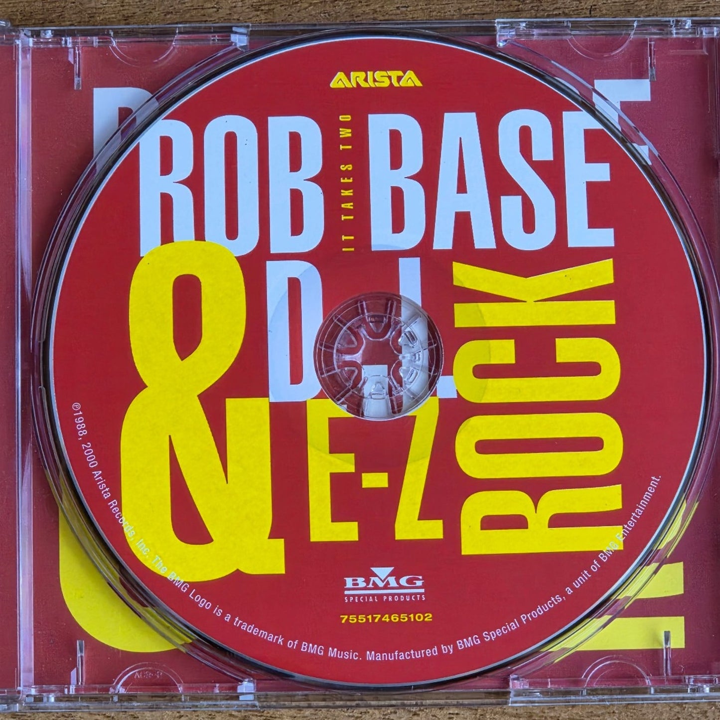 Vtg 2000 ROB BASE & DJ E-Z ROCK IT TAKES TWO CD RAP HIP HOP