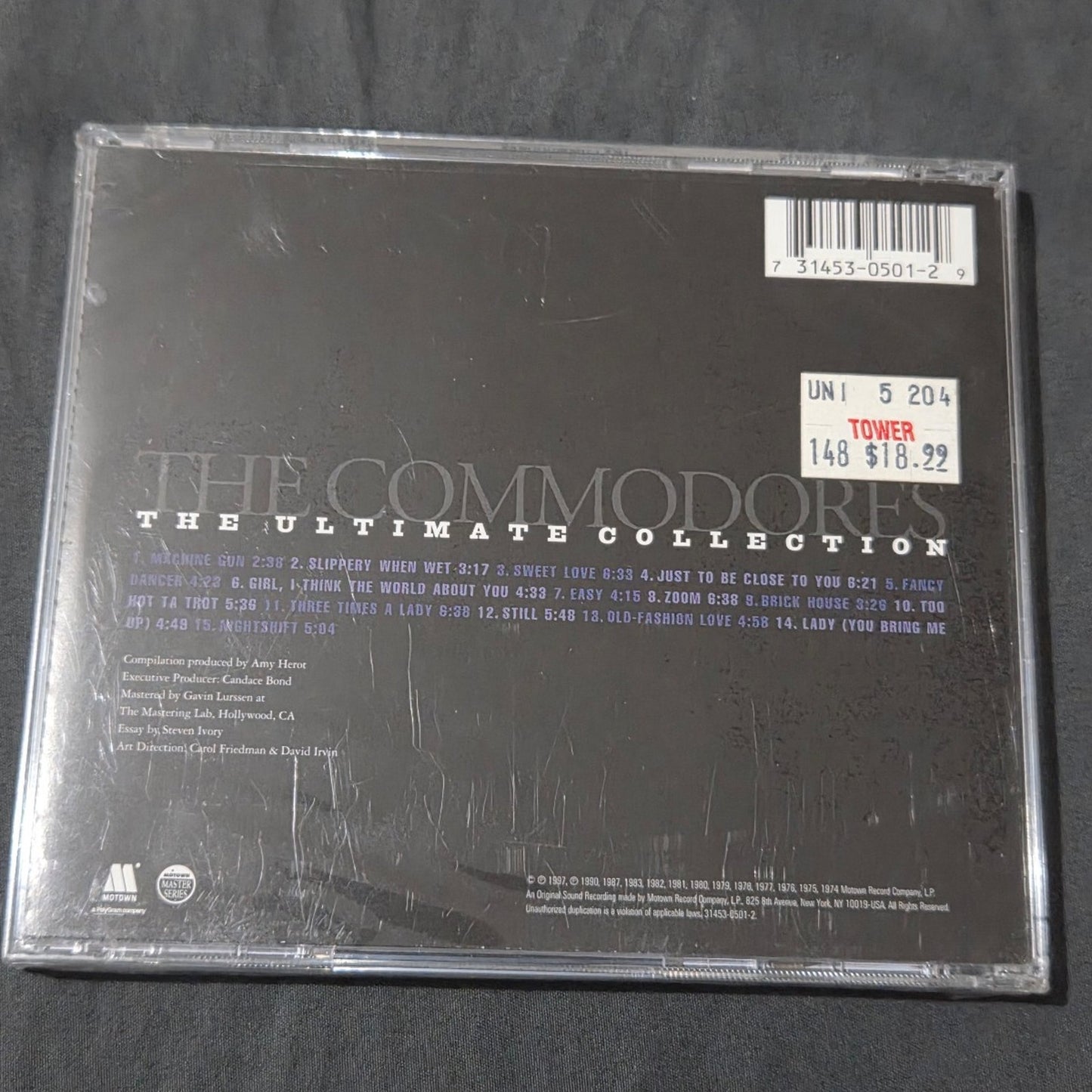 Vtg 1997 The Commodores THE ULTIMATE COLLECTION CD