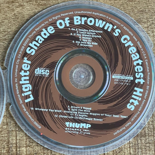 Vtg 2000 Lighter Shade of Brown's GREATEST HITS CD CHICANO RAP HIP HOP
