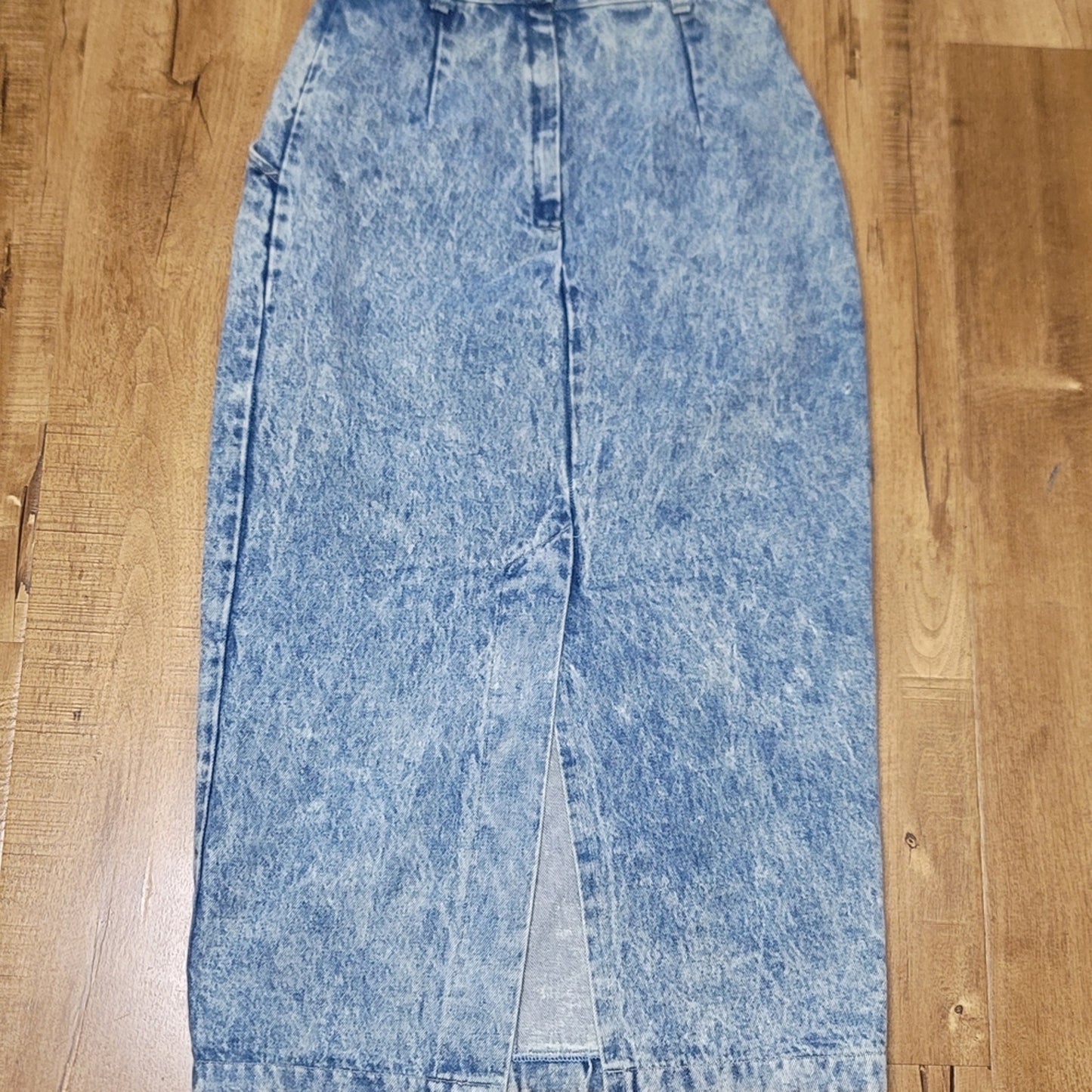 Vtg Candie's Acid Washed Denim Pencil Skirt