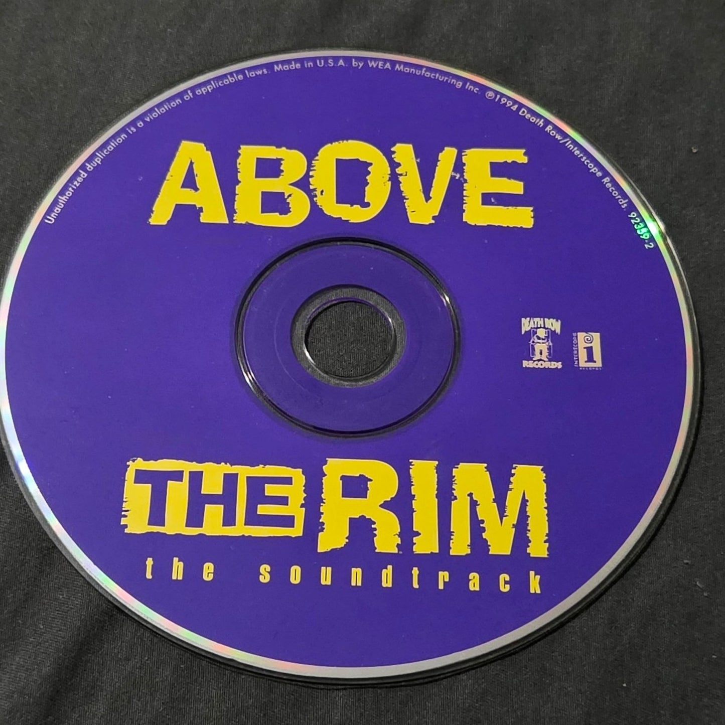 Vtg Above the Rim Soundtrack & Movie CD & DVD Bundle RAP HIP HOP 2PAC TUPAC