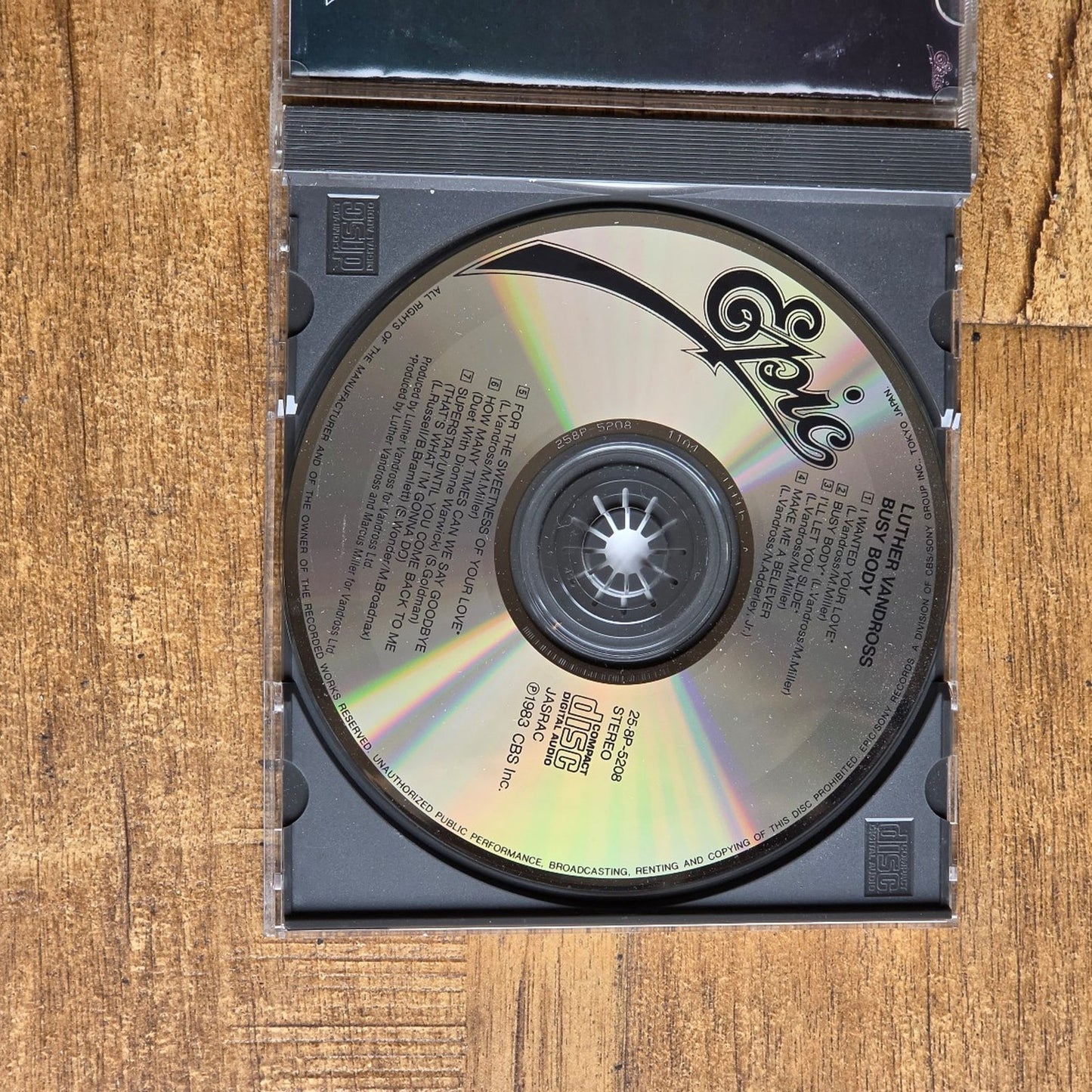 Vtg 1993 Luther Vandross BUSY BODY CD (JAPAN IMPORT)