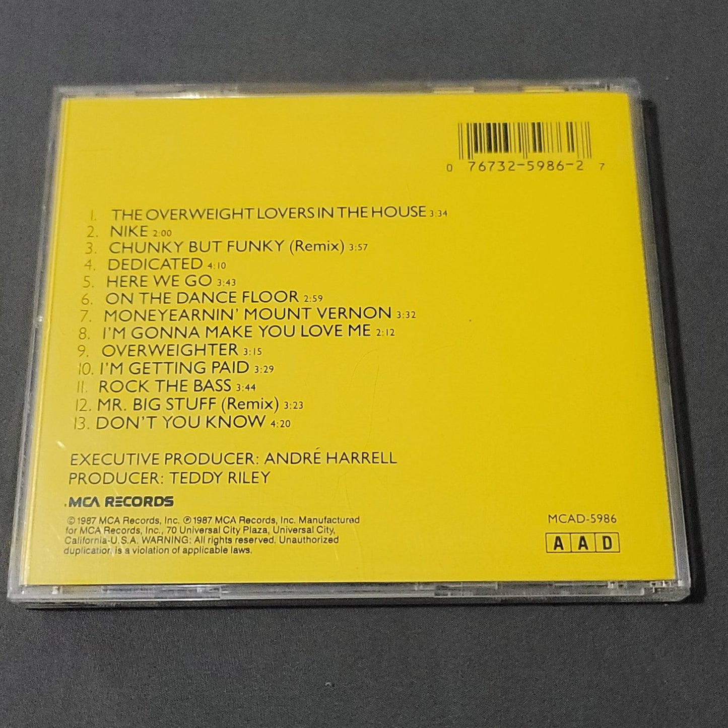 Vtg 1987 Heavy D & the Boyz LIVING LARGE CD