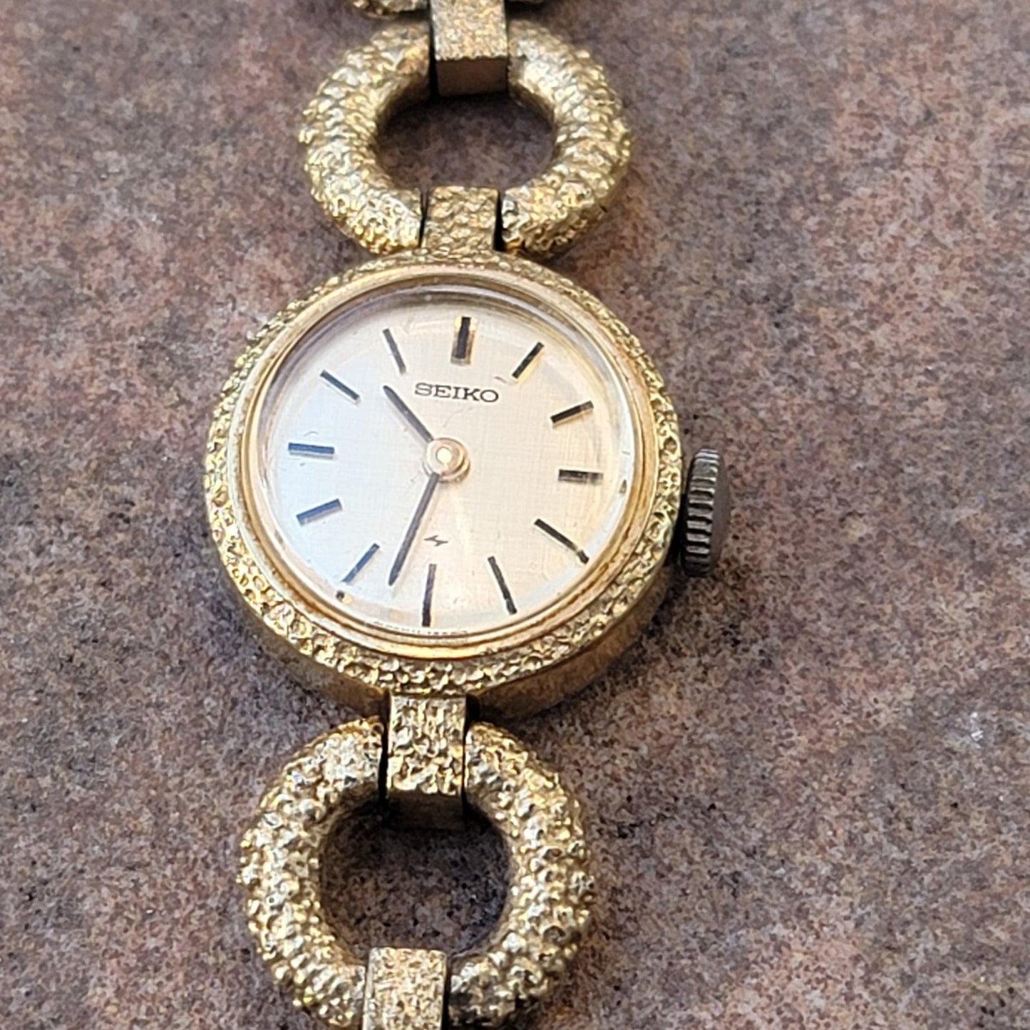 Vtg Seiko Gold Tone Automatic Wind-up Watch