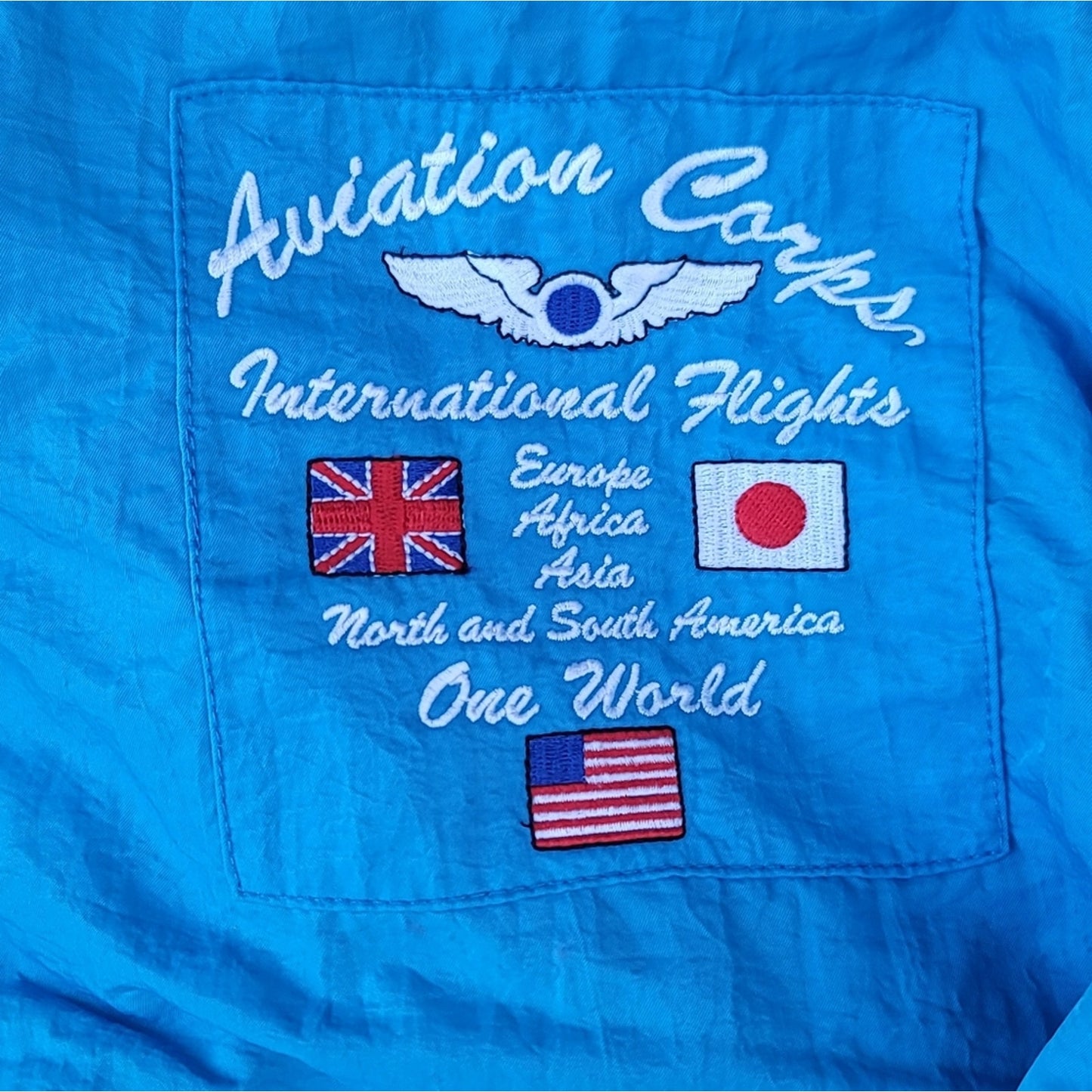 Vtg Foreign Legion Aviation Corps Nylon Jacket