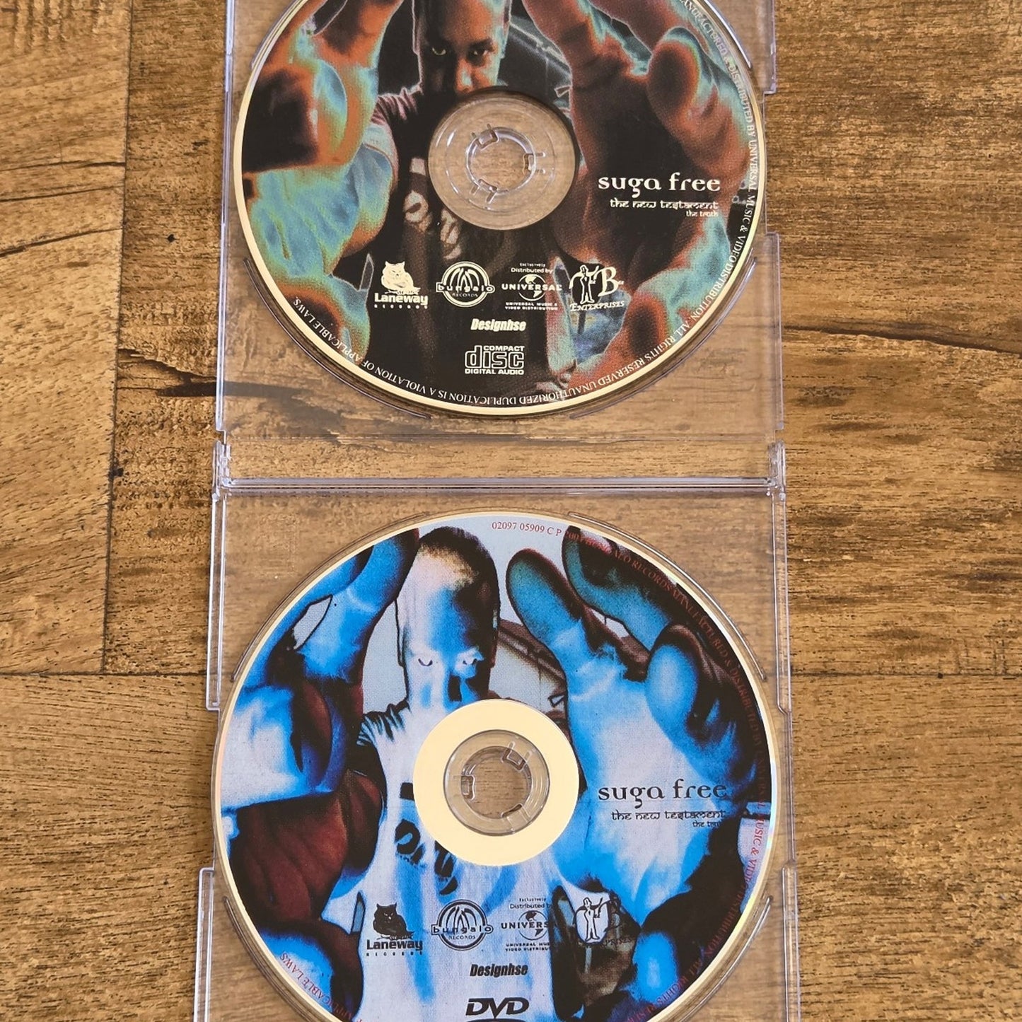 Vtg 2004 Suga Free THE NEW TESTAMENT THE TRUTH CD/DVD SET Hip Hop Rap