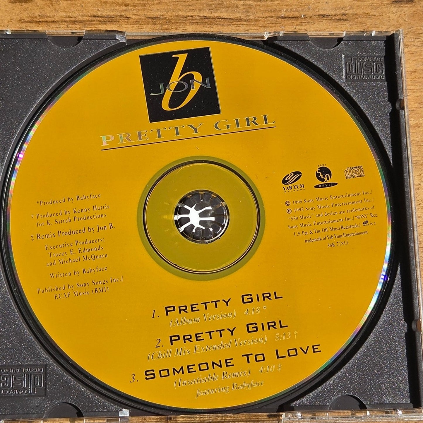 Vtg 1995 Jon B PRETTY GIRL CD Maxi Single