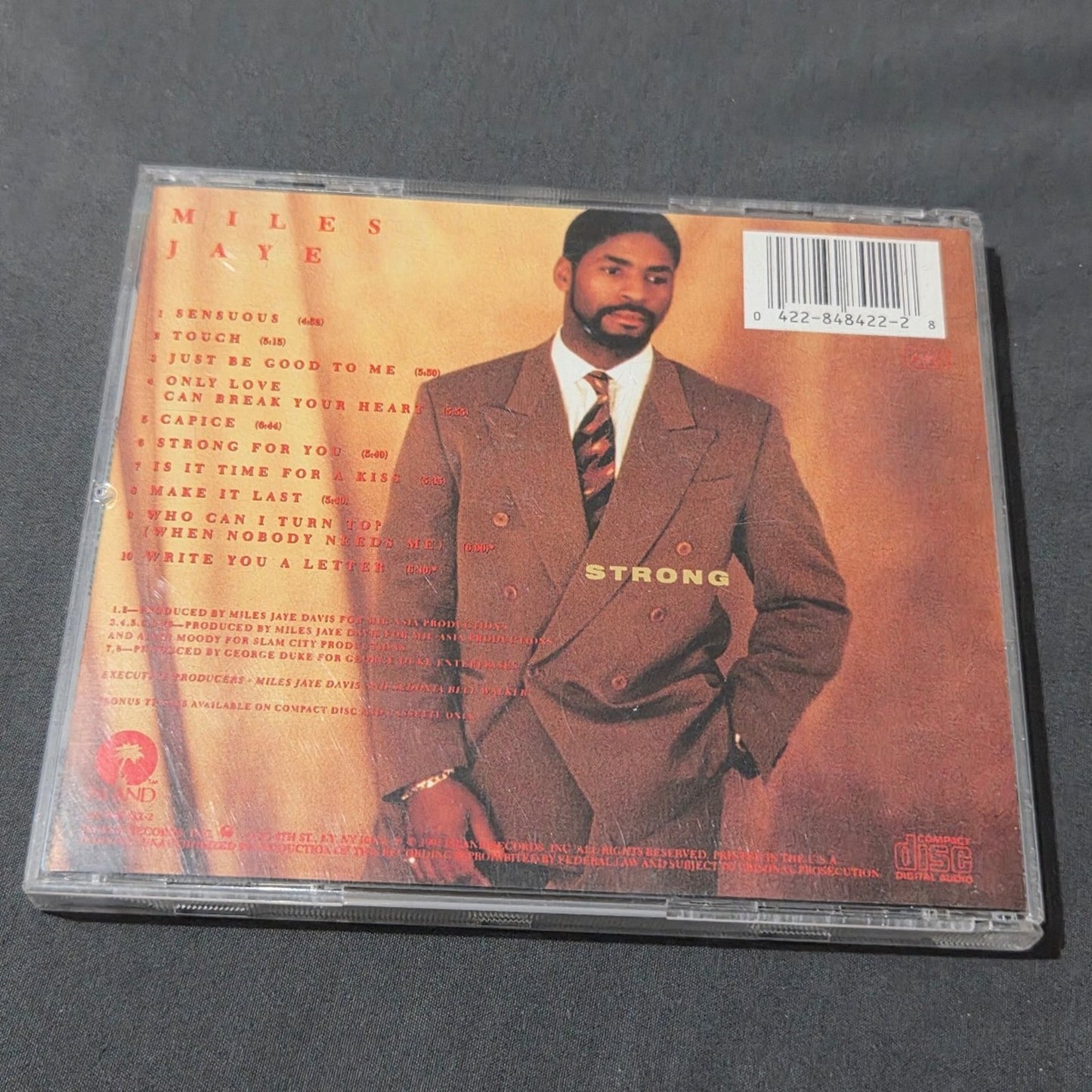 Vtg 1991 Miles Jaye STRONG CD