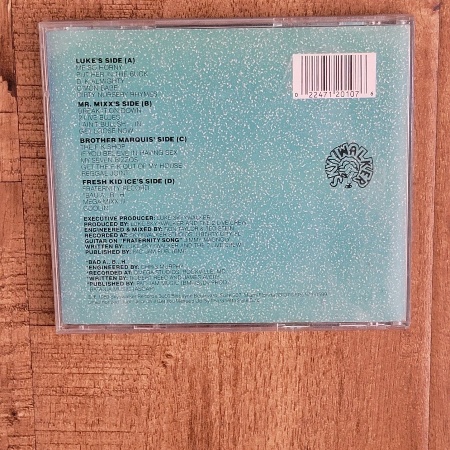 Vtg 1989 2 LIVE CREW As Nasty As They Wanna Be ORIGINAL PRESS CD