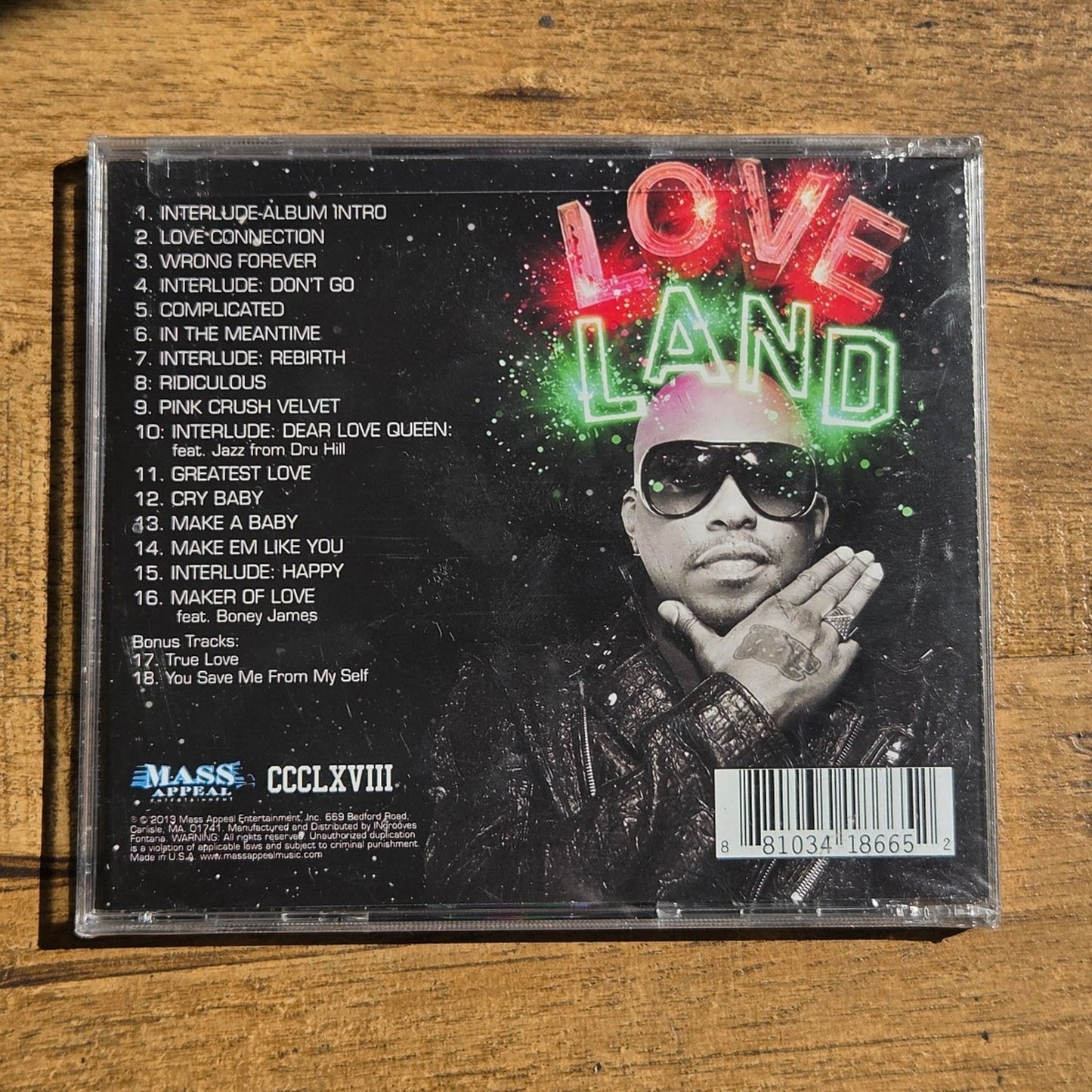 Raheem Devaughn A Place Called Love Land CD w/Hype Sticker