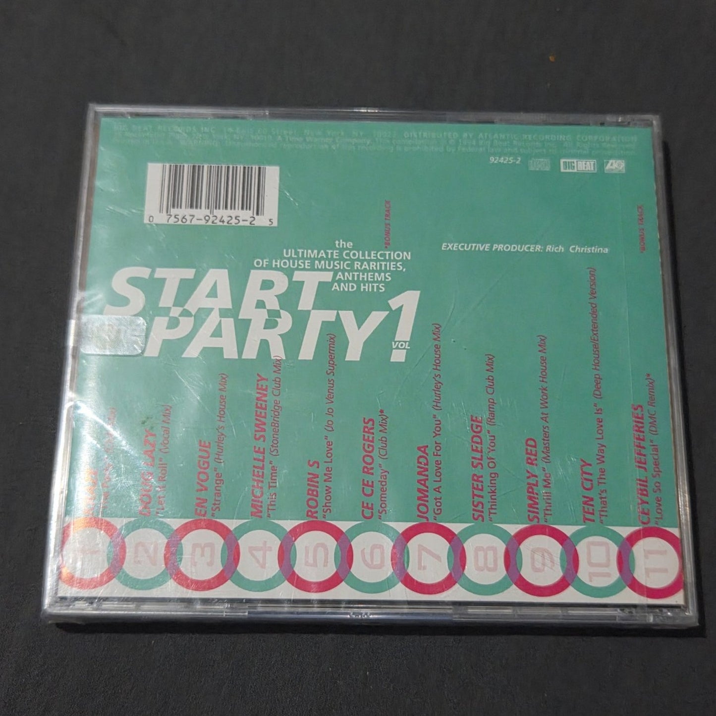 Vtg 1994 Start The Party Vol.1 Compilation Various Artists CD Hype Sticker