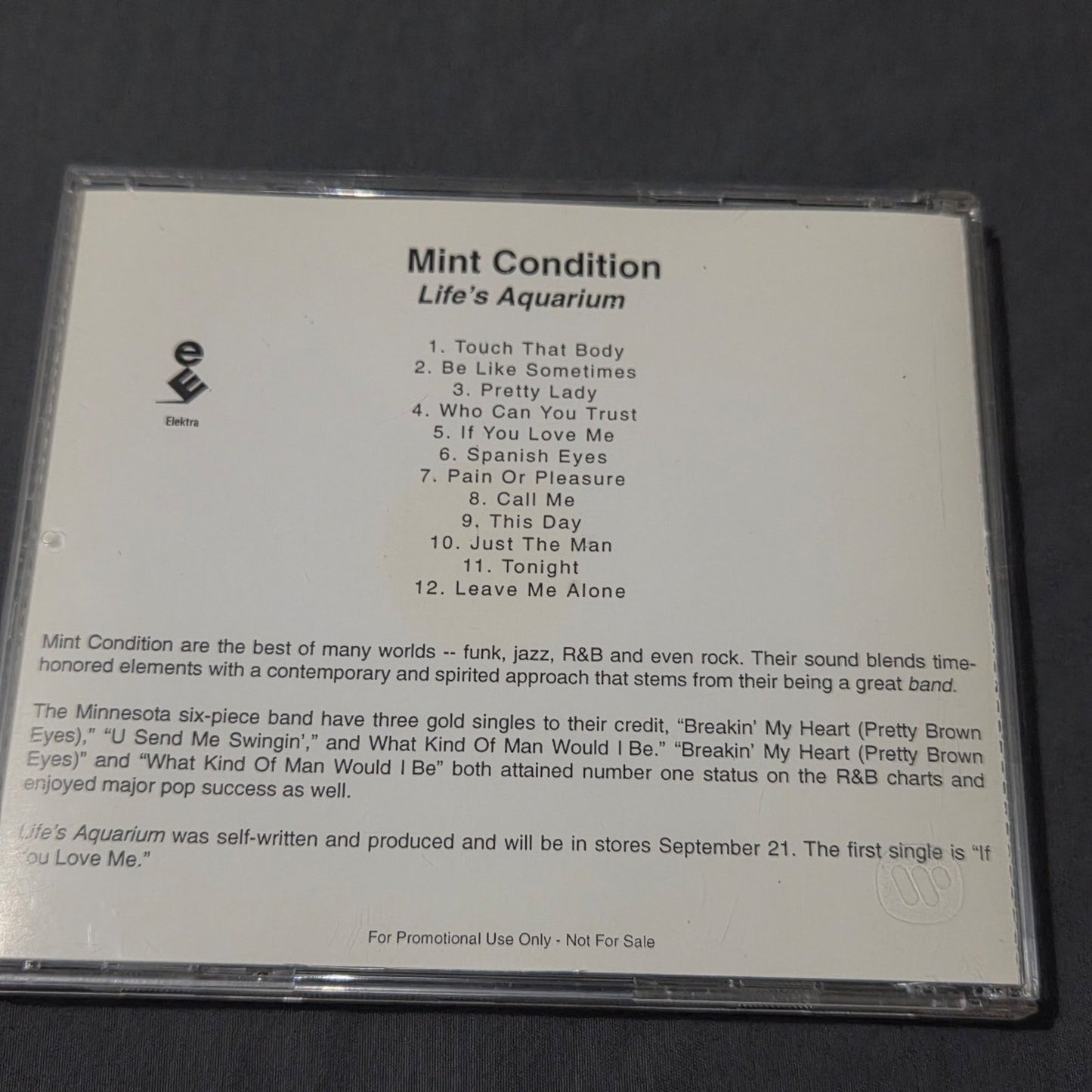Vtg 1999 Mint Condition LIFE'S AQUARIUM PROMO CD