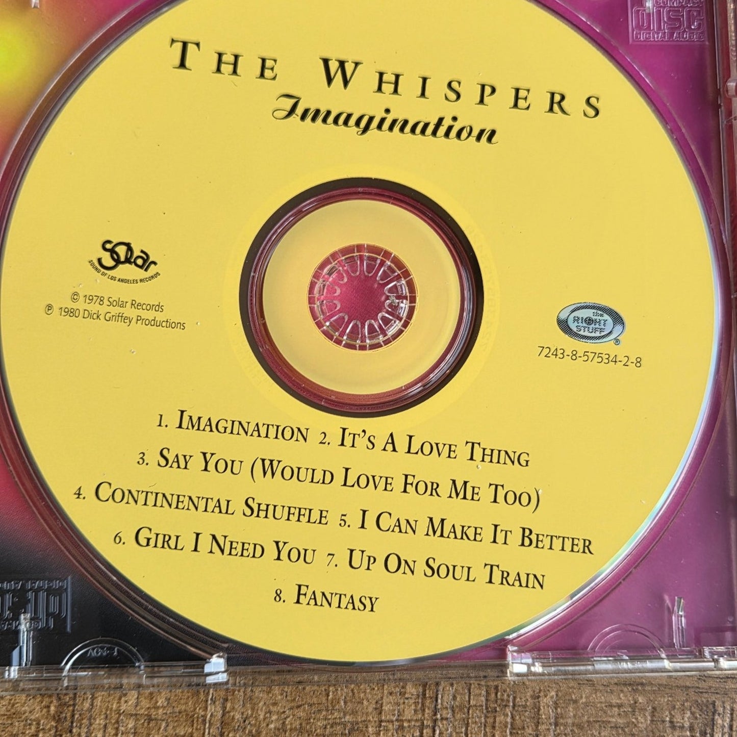 Vtg 1980 The Whispers IMAGINATION CD w/HYPE STICKER