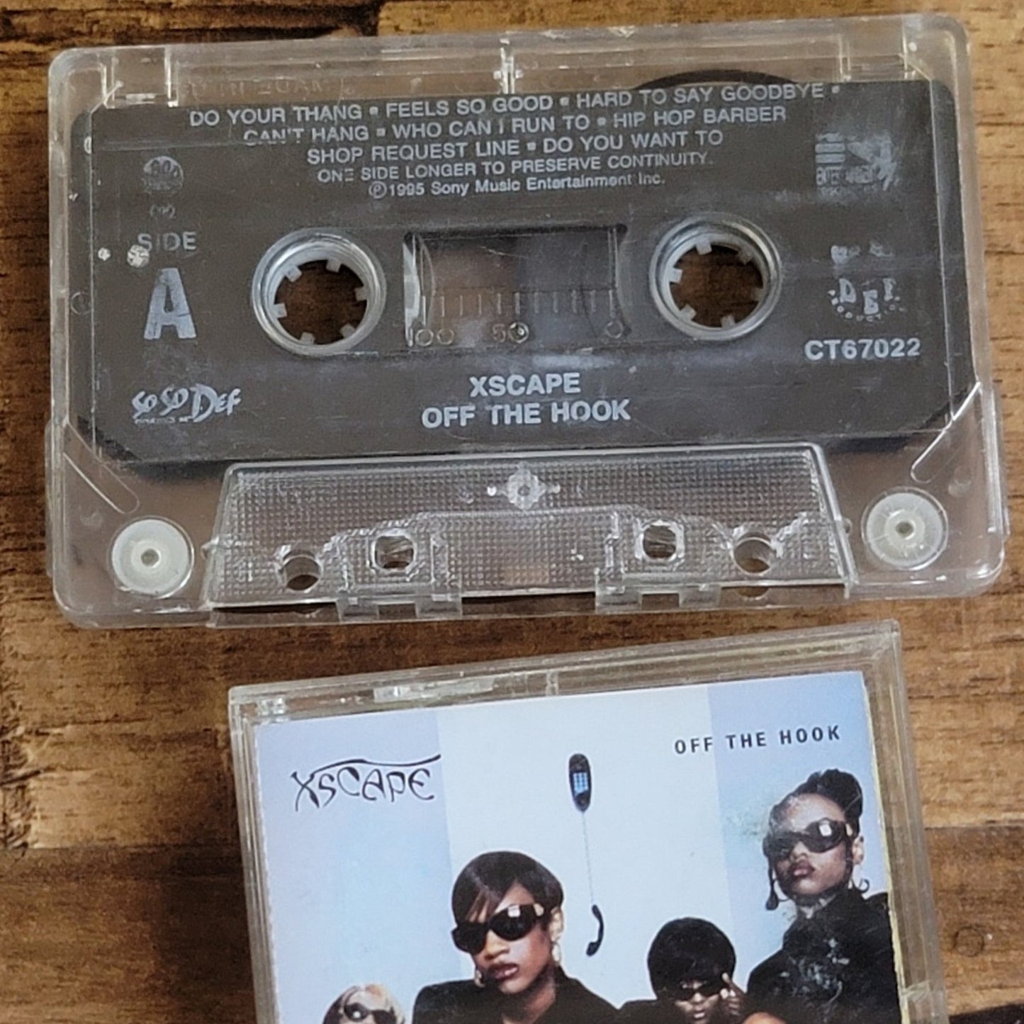 Vtg 1995 Xscape OFF THE HOOK Cassette Tape