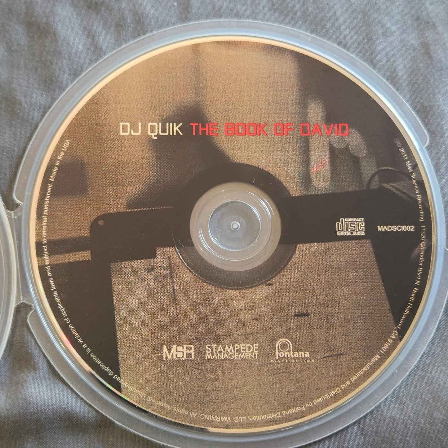 DJ Quik THE BOOK OF DAVID CD RAP HIP HOP