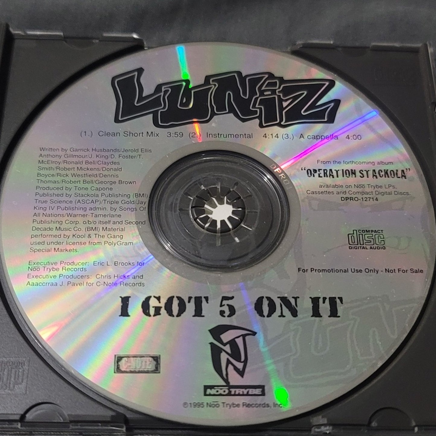 Vtg 1995 Luniz I GOT 5 ON IT Promo CD