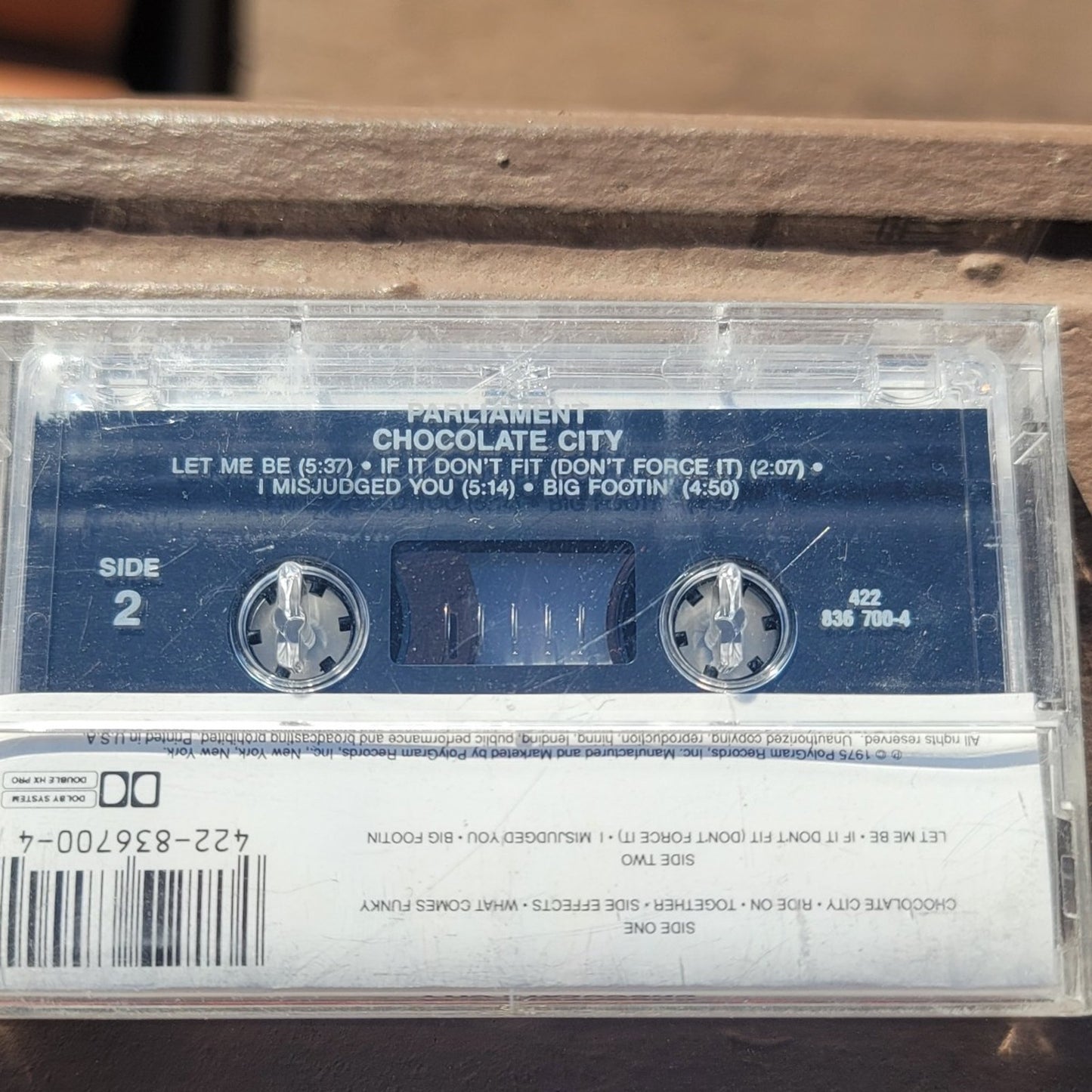 Vtg 1975 Parliament Chocolate City Cassette Tape