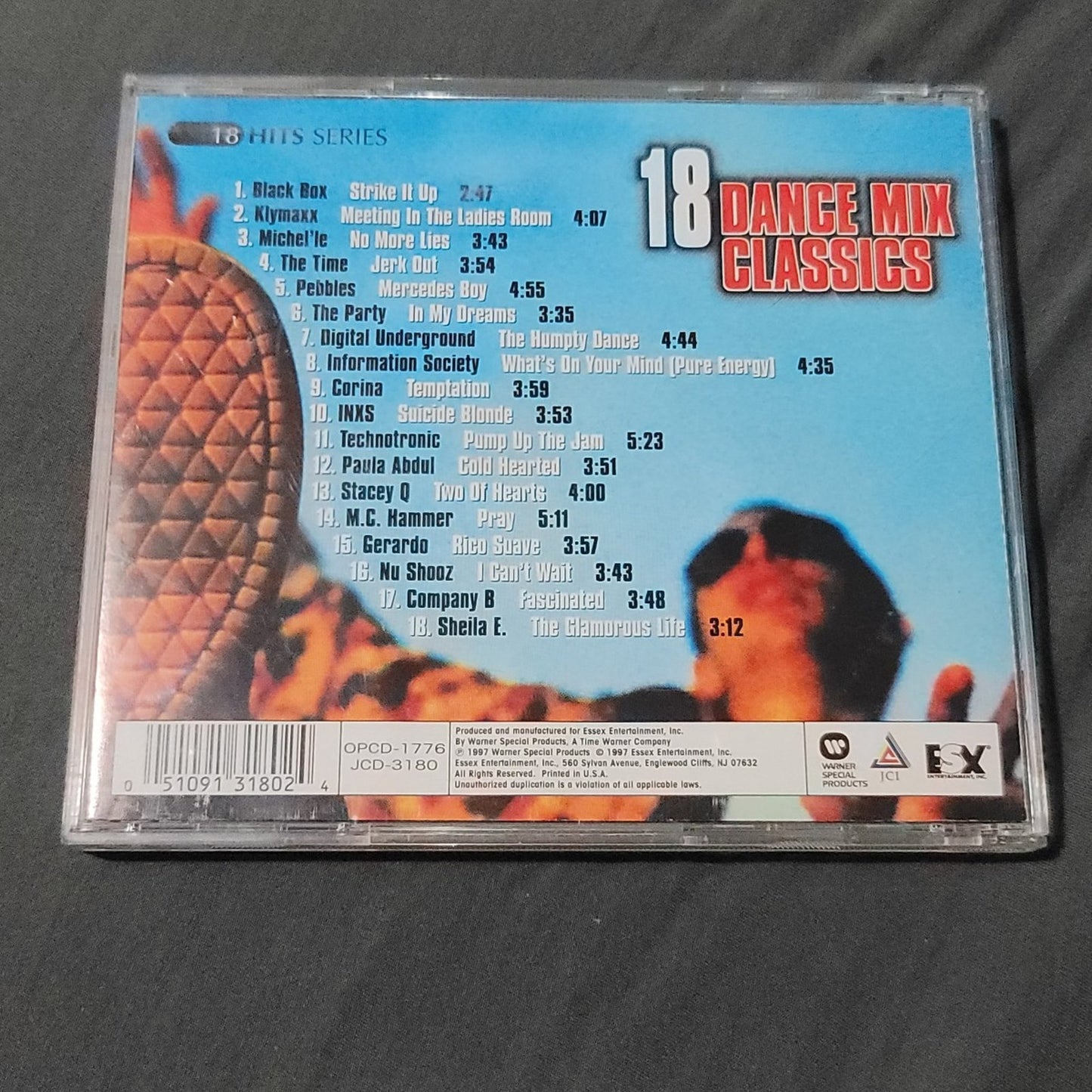 Vtg 1997 18 DANCE MIX CLASSICS CD